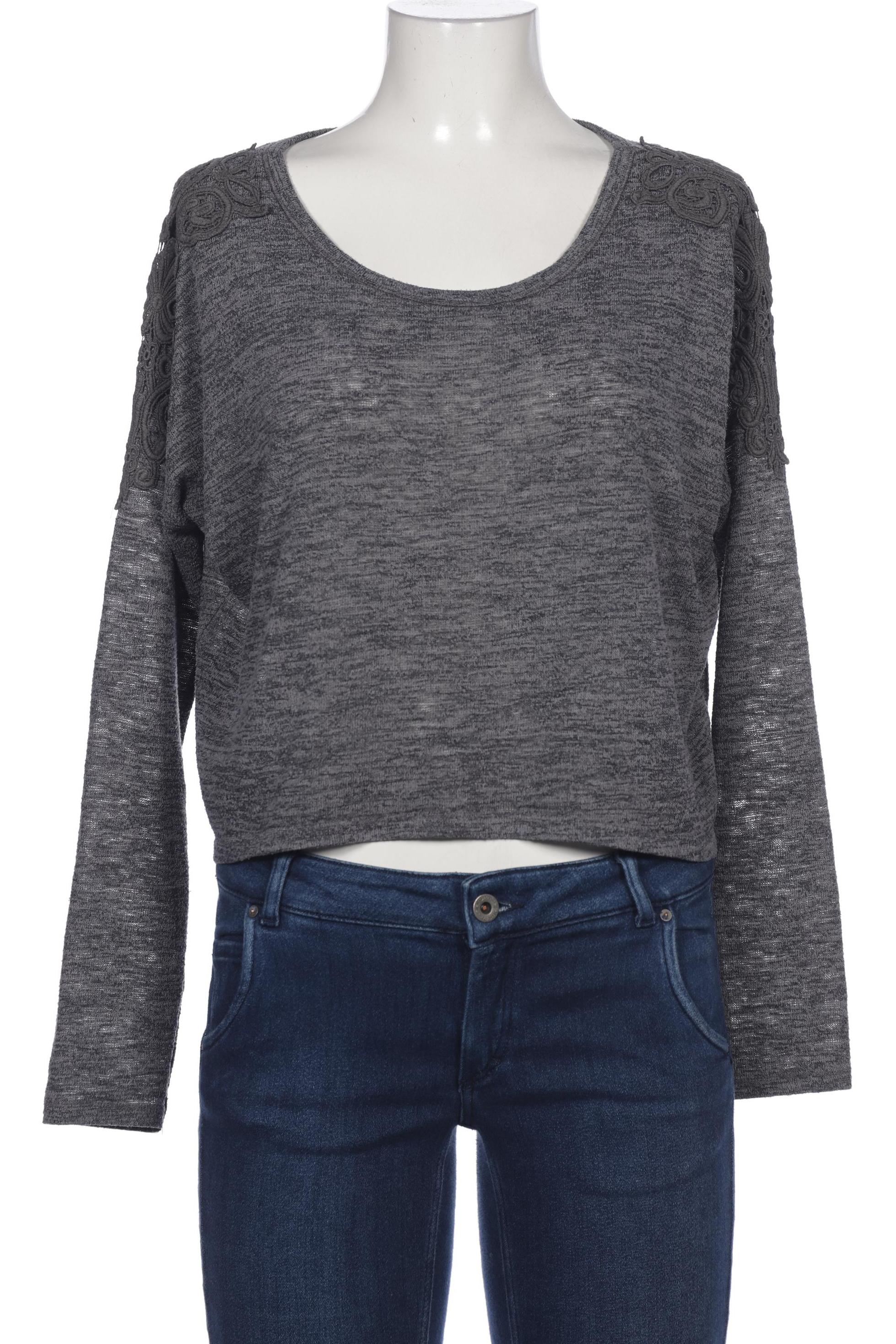 

Abercrombie & Fitch Damen Langarmshirt, grau, Gr. 38