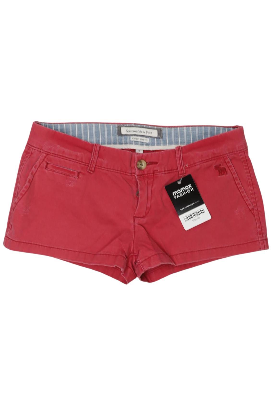 

Abercrombie & Fitch Damen Shorts, rot, Gr. 0