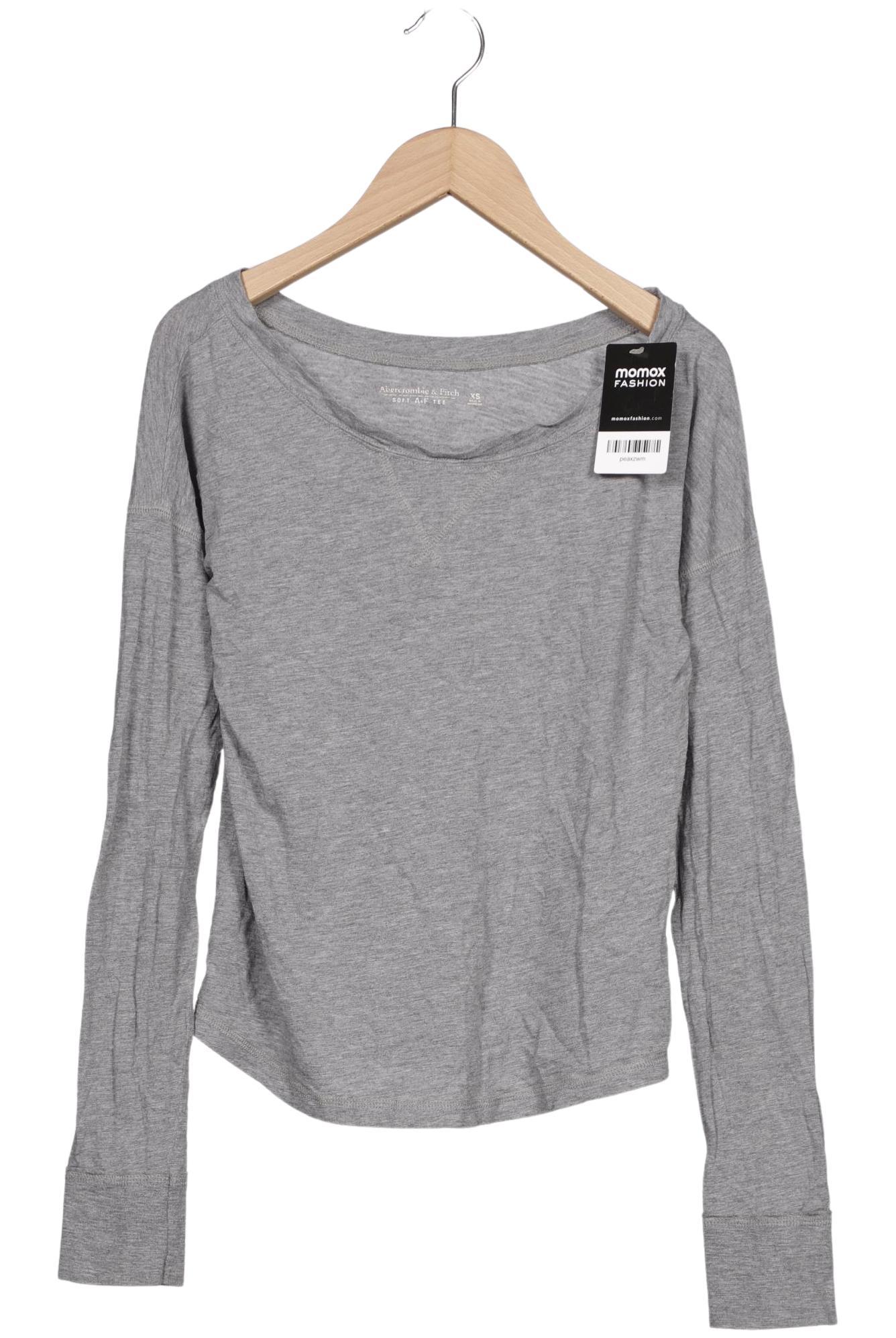

Abercrombie & Fitch Damen Langarmshirt, grau, Gr. 34