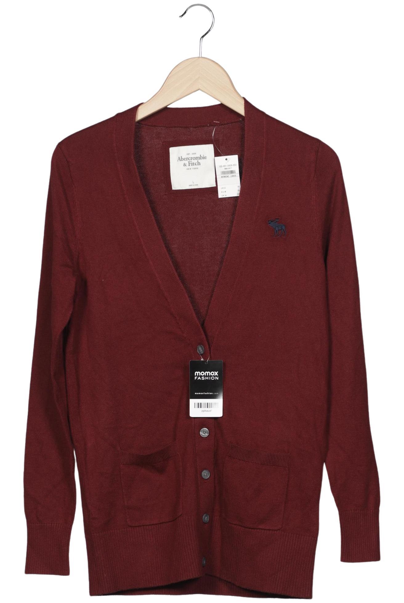 

Abercrombie & Fitch Damen Strickjacke, bordeaux, Gr. 42