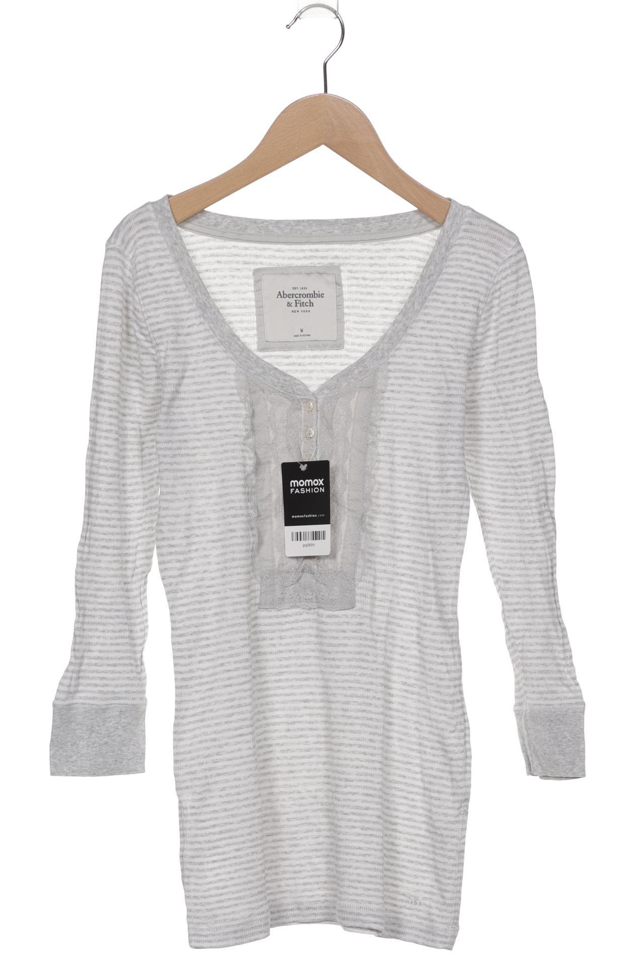 

Abercrombie & Fitch Damen Langarmshirt, grau, Gr. 38