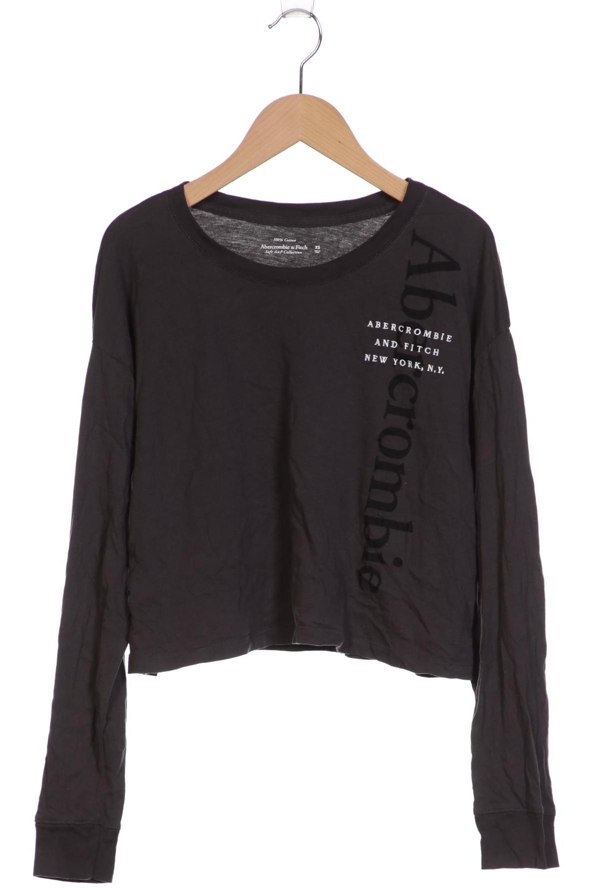 

Abercrombie & Fitch Damen Langarmshirt, grau, Gr. 34