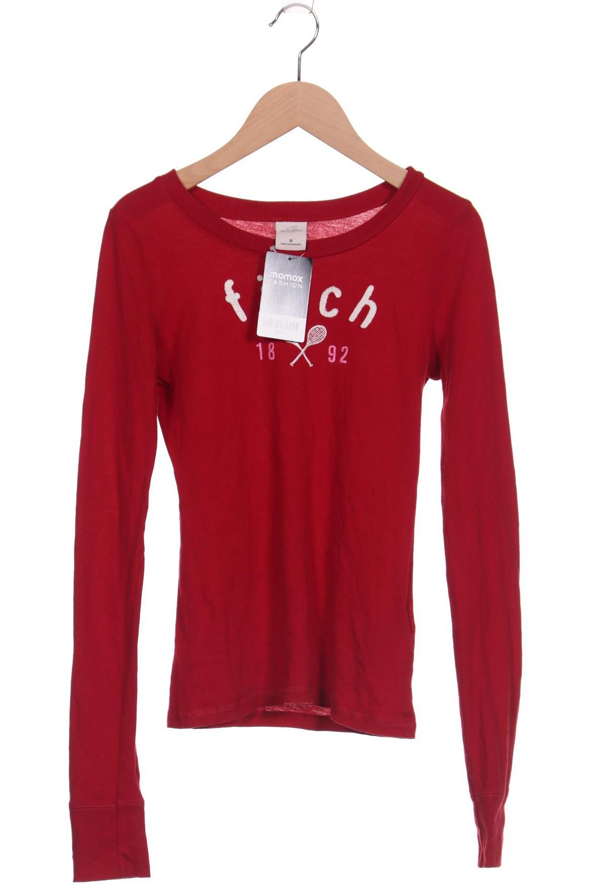 

Abercrombie & Fitch Damen Langarmshirt, rot, Gr. 38