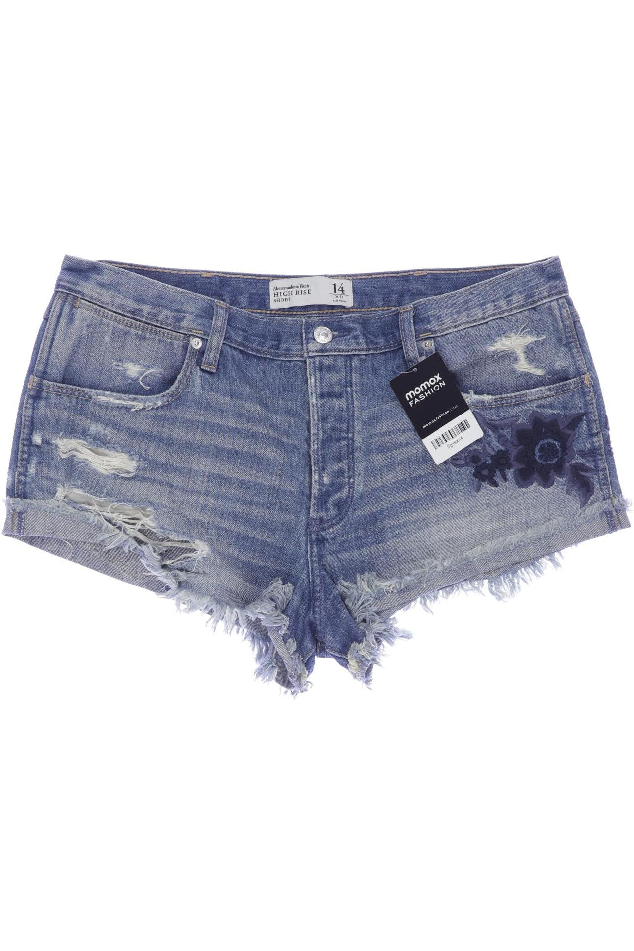 

Abercrombie & Fitch Damen Shorts, blau, Gr. 32
