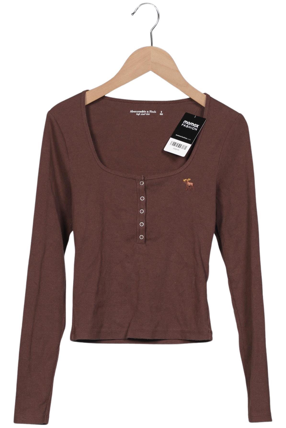 

Abercrombie & Fitch Damen Langarmshirt, braun, Gr. 36
