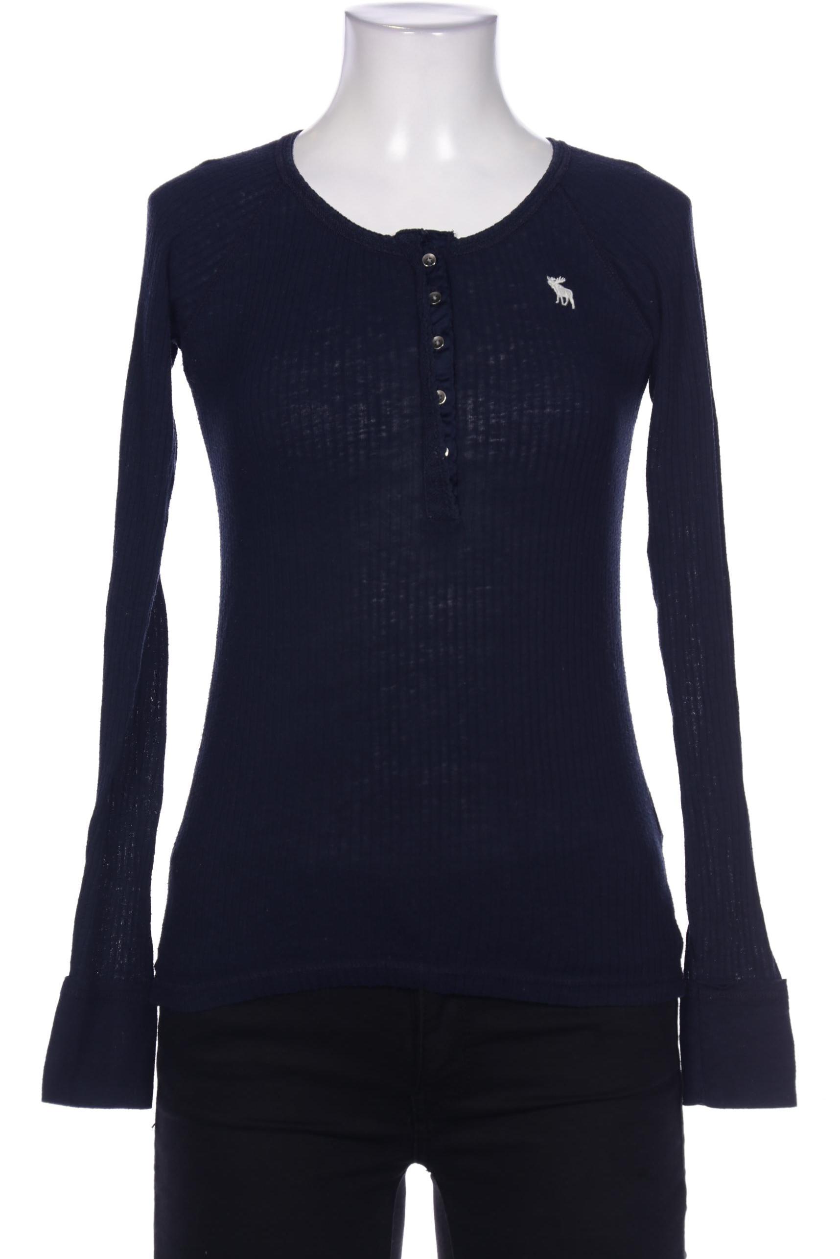 

Abercrombie & Fitch Damen Langarmshirt, marineblau, Gr. 34