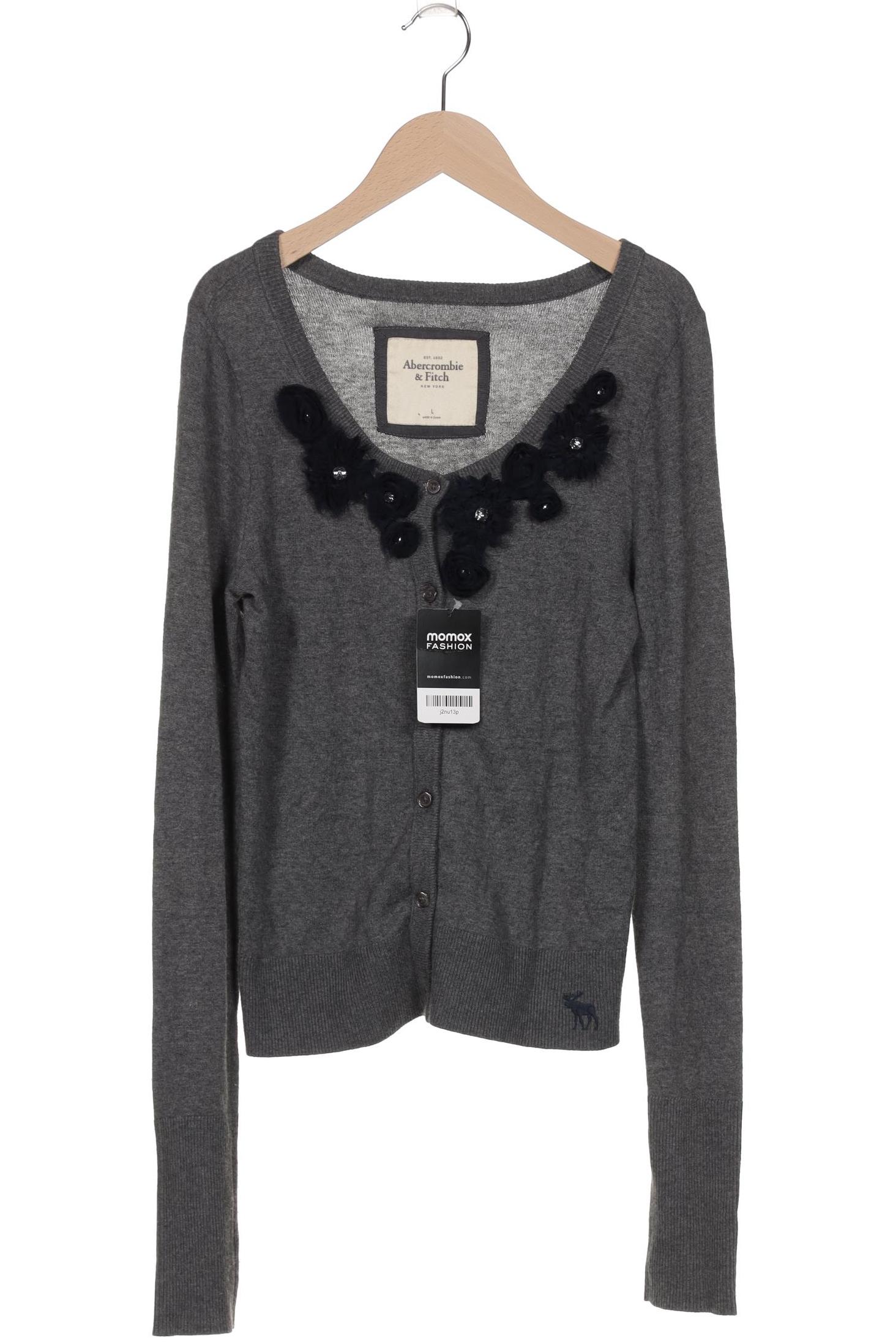 

Abercrombie & Fitch Damen Strickjacke, grau, Gr. 42