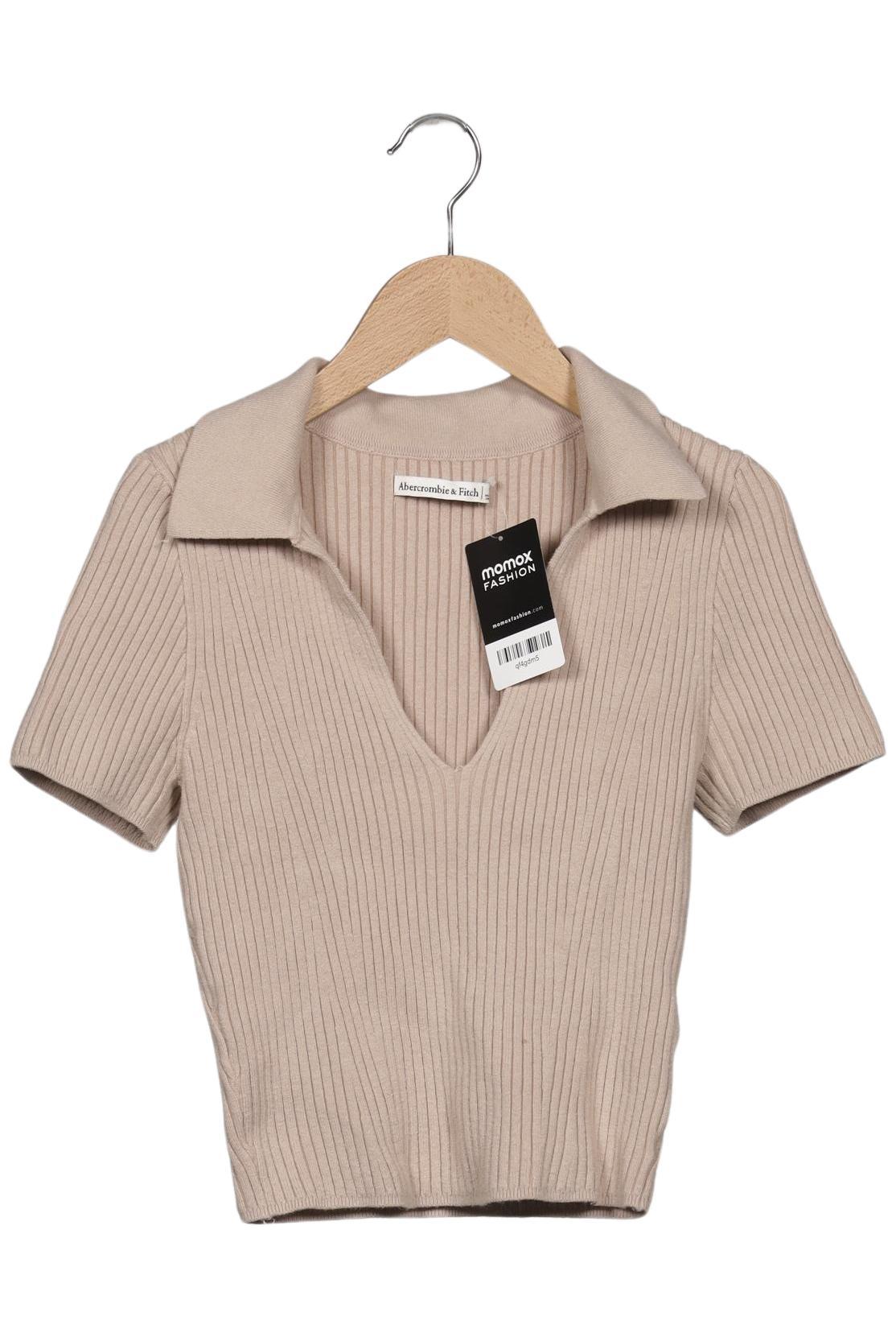 

Abercrombie & Fitch Damen Poloshirt, beige, Gr. 36
