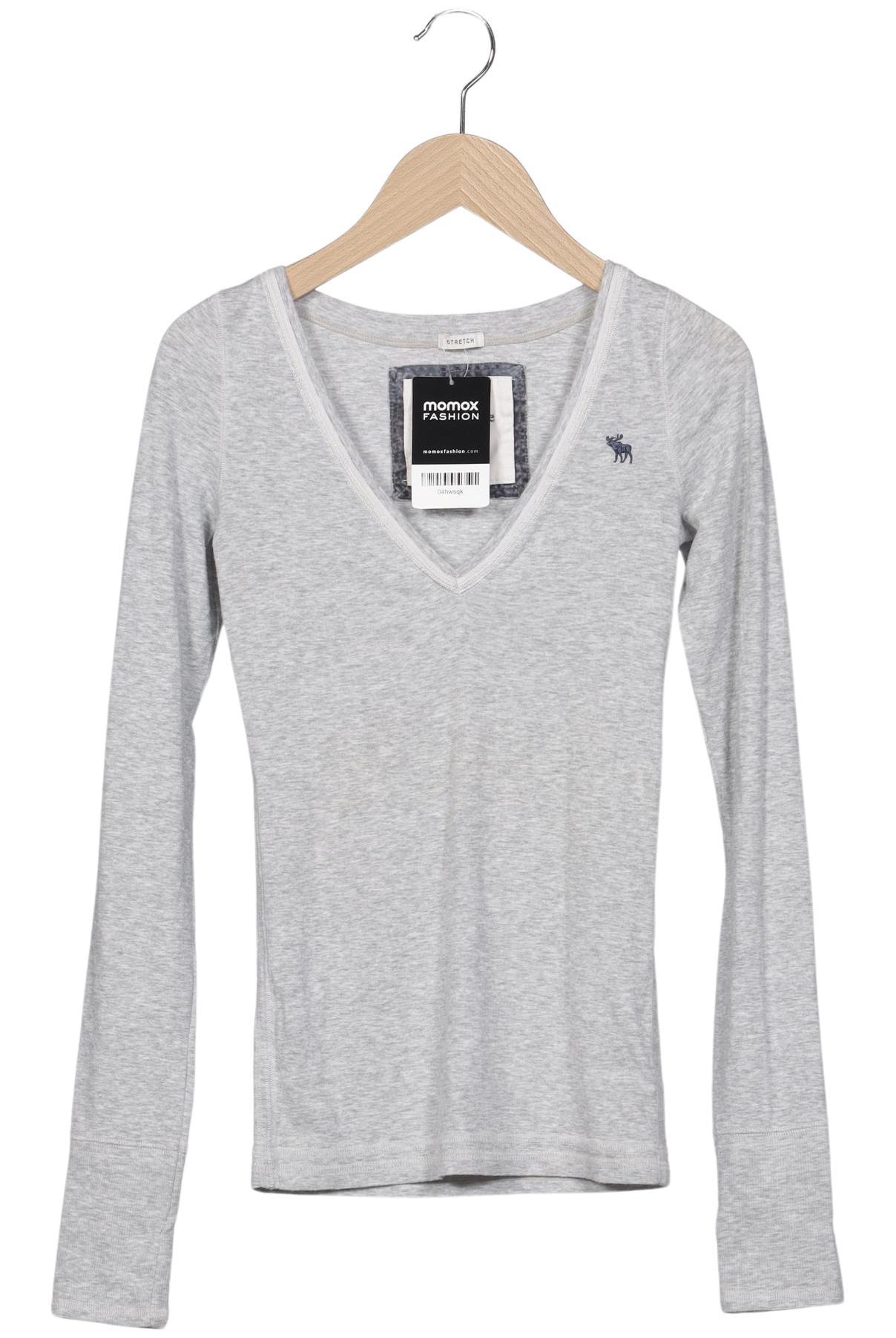 

Abercrombie & Fitch Damen Langarmshirt, grau, Gr. 36
