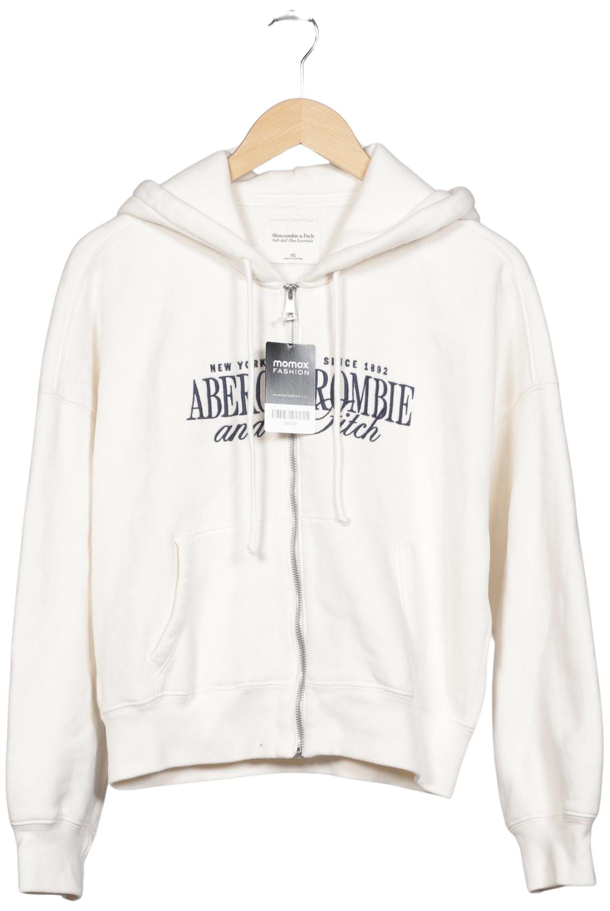 

Abercrombie & Fitch Damen Kapuzenpullover, cremeweiß, Gr. 34