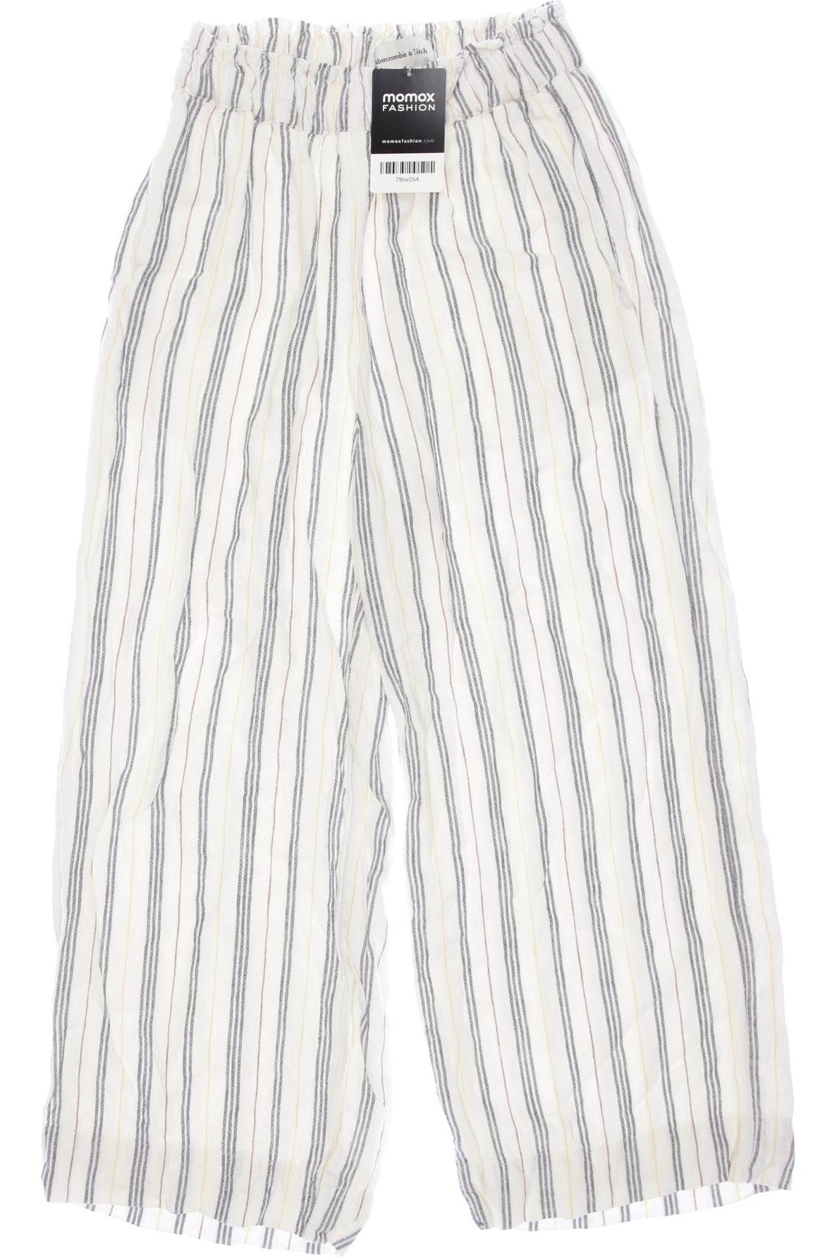 

Abercrombie & Fitch Damen Stoffhose, weiß, Gr. 0