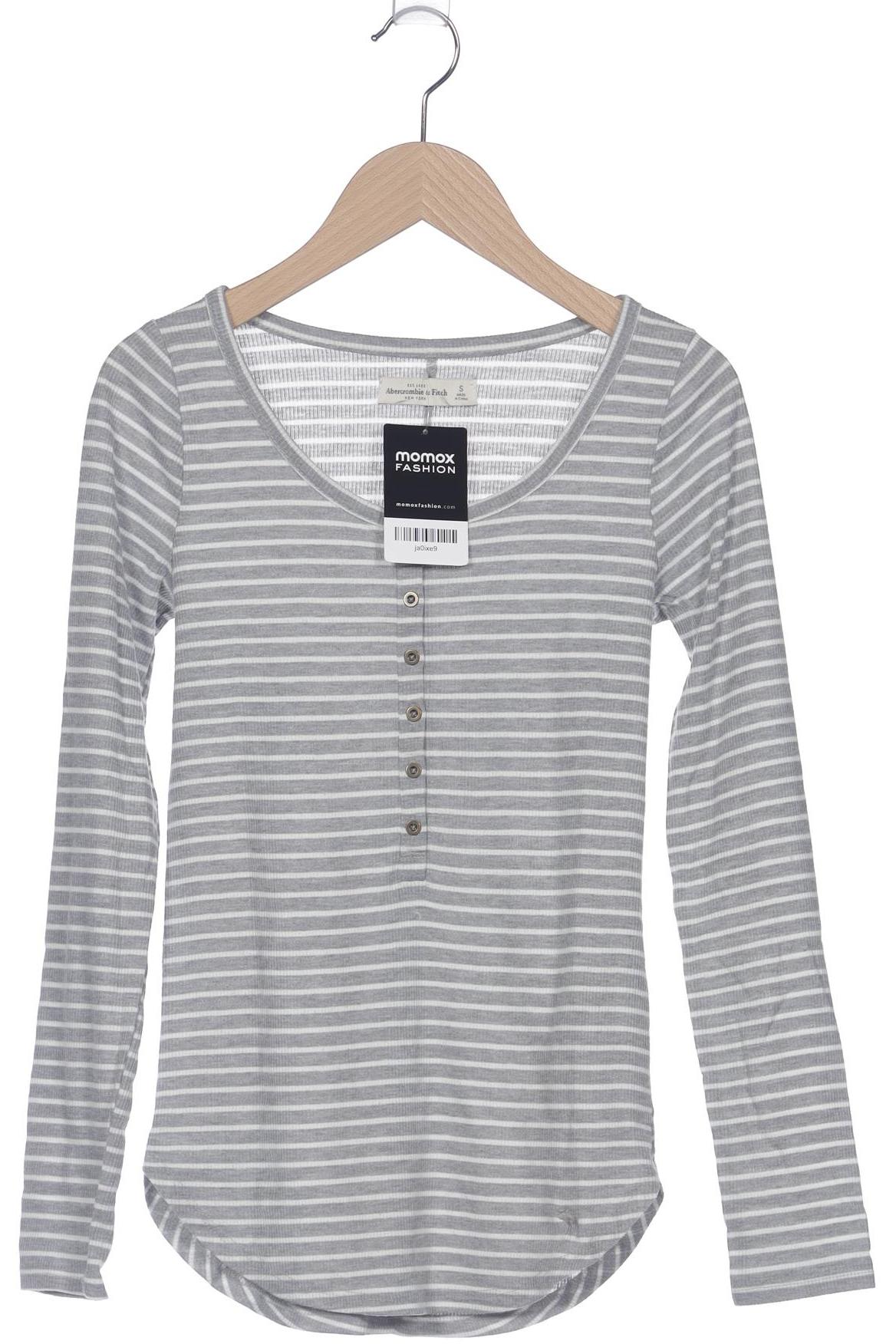 

Abercrombie & Fitch Damen Langarmshirt, grau, Gr. 36
