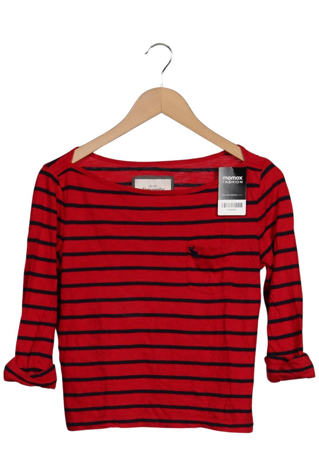 

Abercrombie & Fitch Damen Langarmshirt, rot, Gr. 36