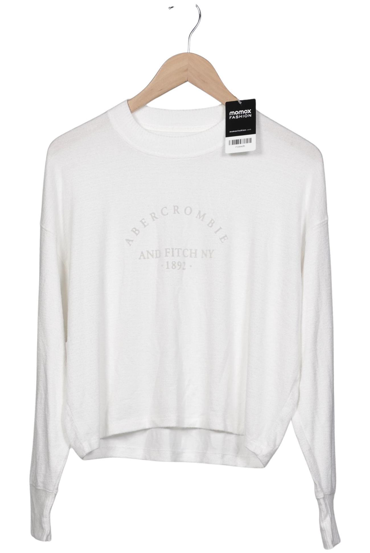 

Abercrombie & Fitch Damen Langarmshirt, weiß, Gr. 36