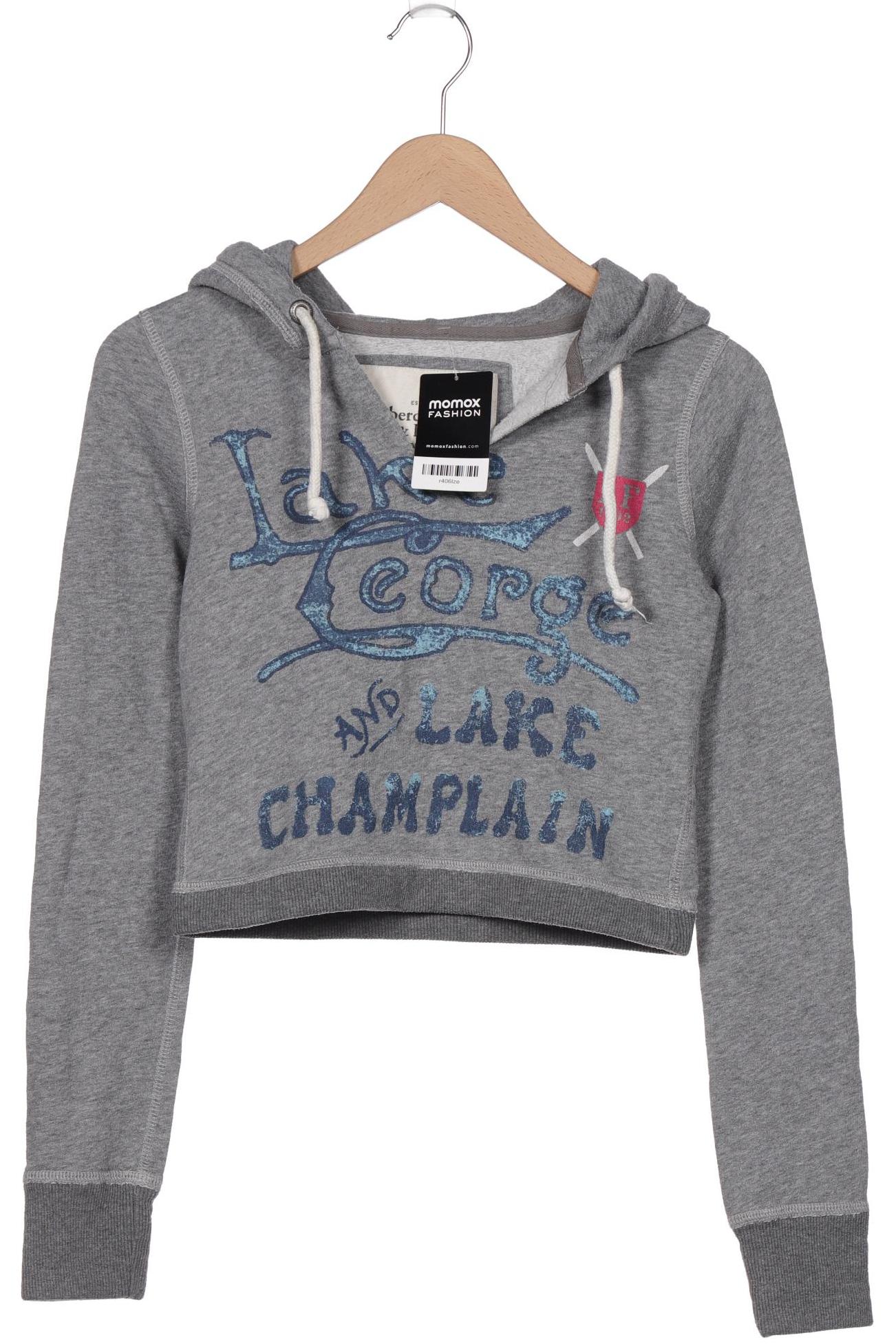 

Abercrombie & Fitch Damen Kapuzenpullover, grau