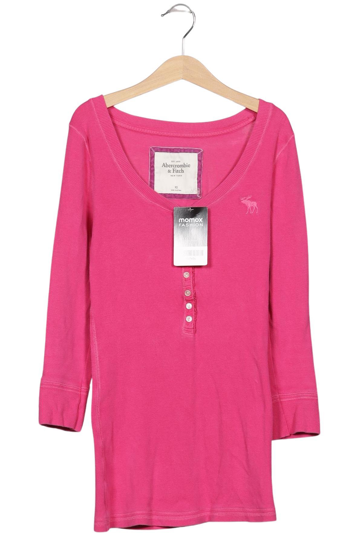 

Abercrombie & Fitch Damen Langarmshirt, pink, Gr. 34