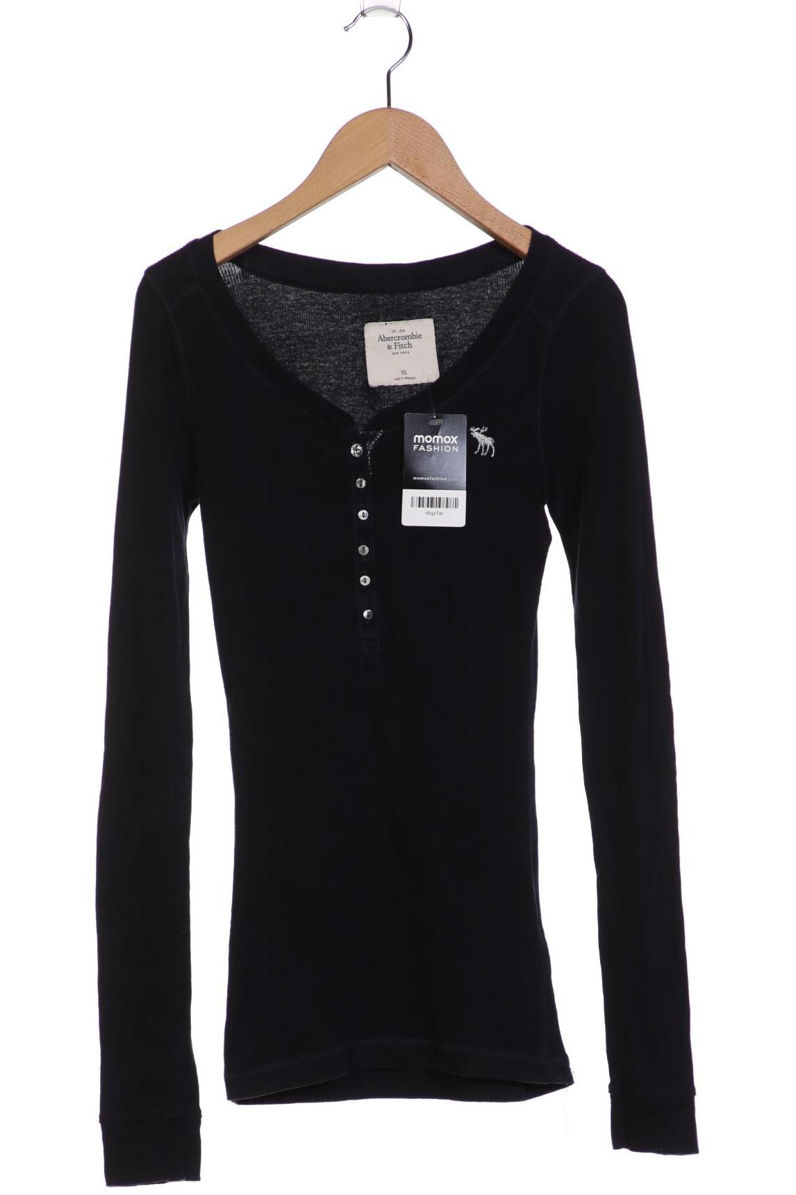 

Abercrombie & Fitch Damen Langarmshirt, marineblau, Gr. 34