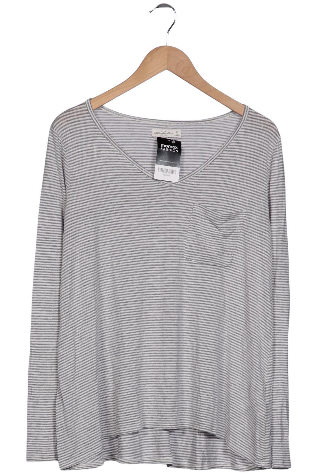 

Abercrombie & Fitch Damen Langarmshirt, grau, Gr. 34