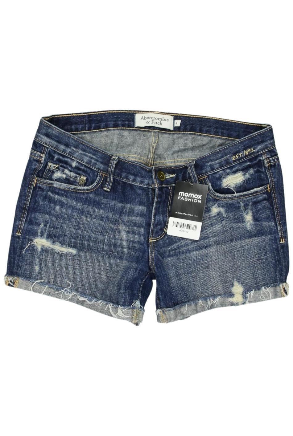 

Abercrombie & Fitch Damen Shorts, marineblau, Gr. 4