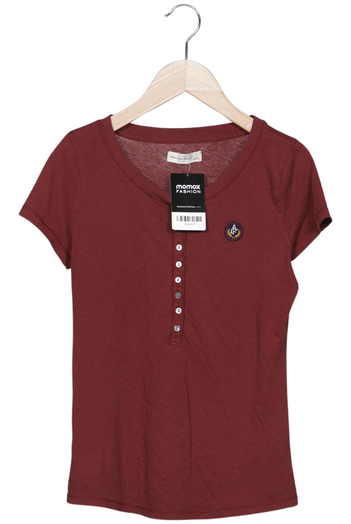 

Abercrombie & Fitch Damen T-Shirt, bordeaux, Gr. 36