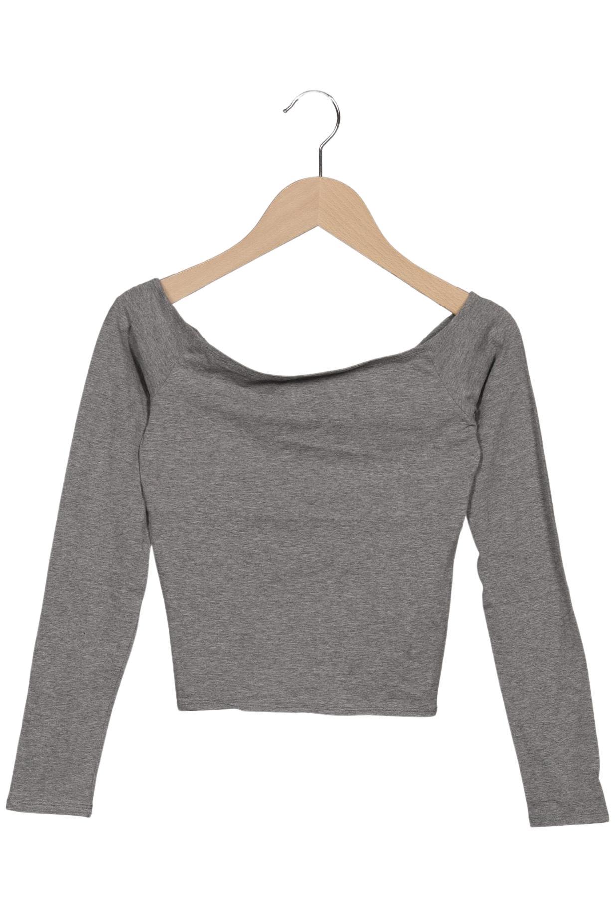 

Abercrombie & Fitch Damen Langarmshirt, grau, Gr. 36