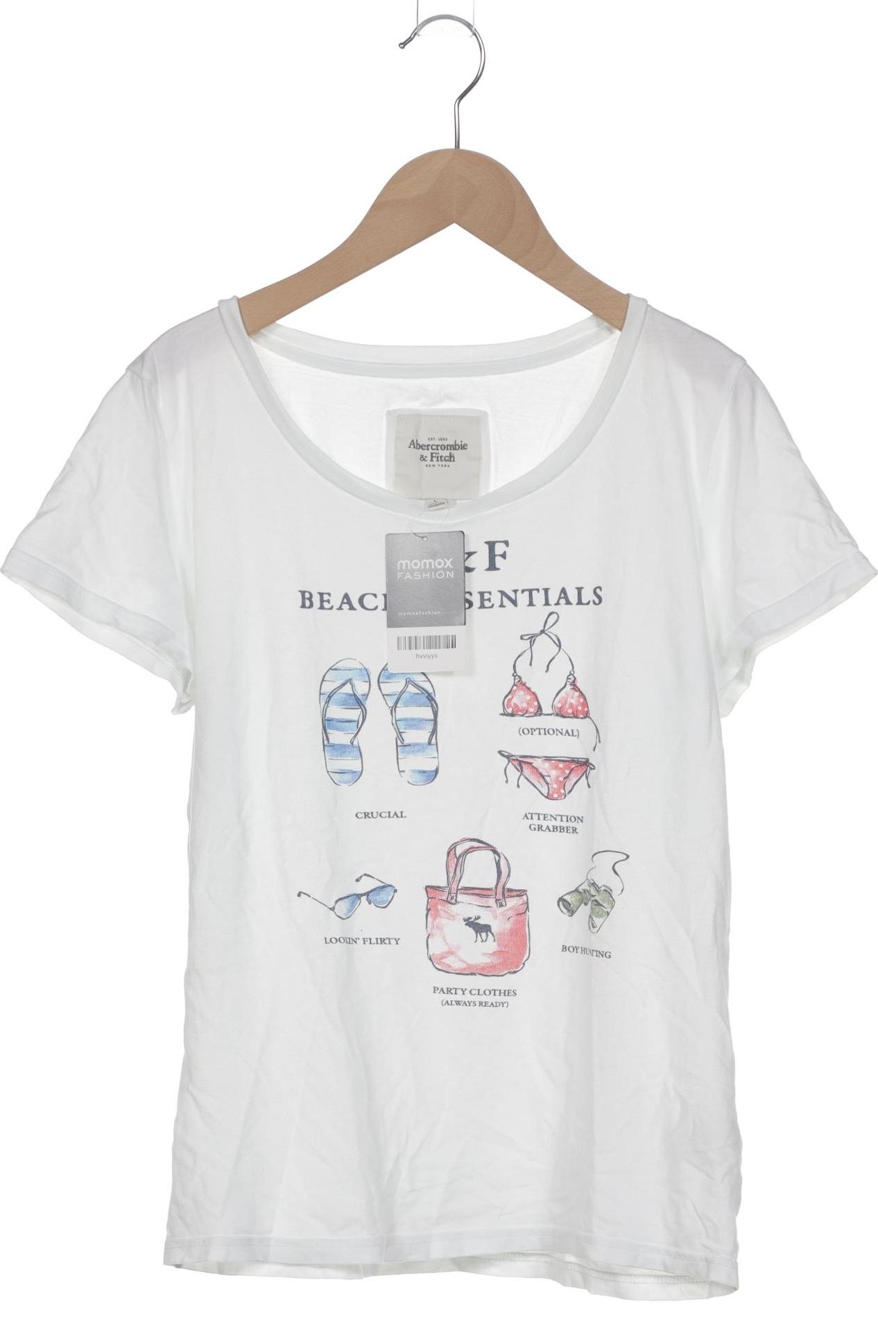 

Abercrombie & Fitch Damen T-Shirt, weiß, Gr. 42