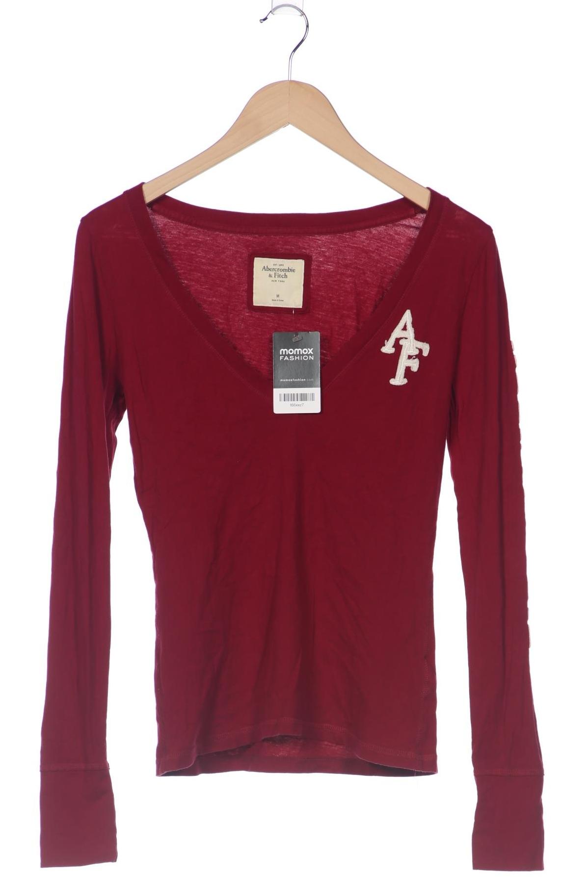

Abercrombie & Fitch Damen Langarmshirt, bordeaux, Gr. 38
