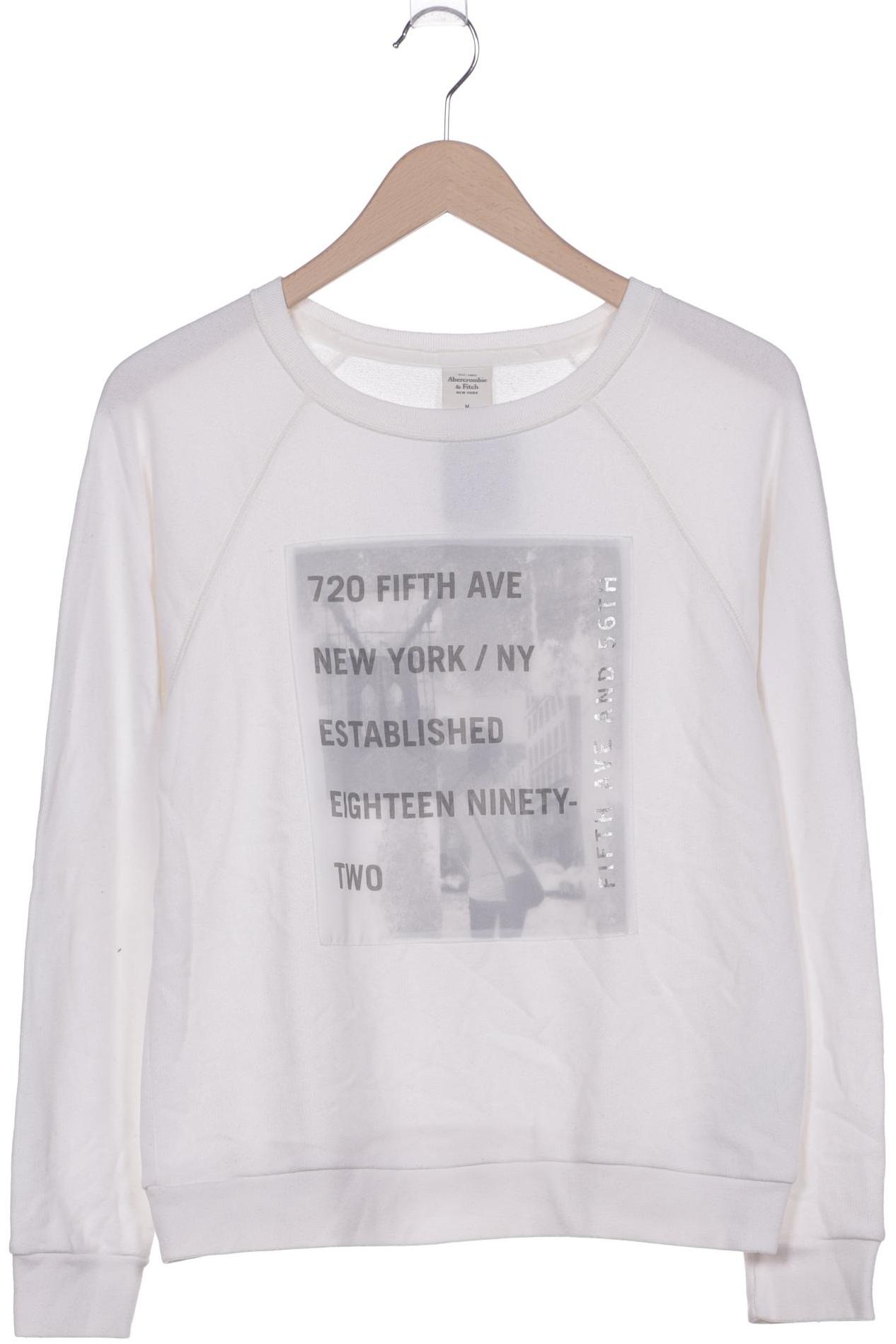 

Abercrombie & Fitch Damen Sweatshirt, weiß, Gr. 38