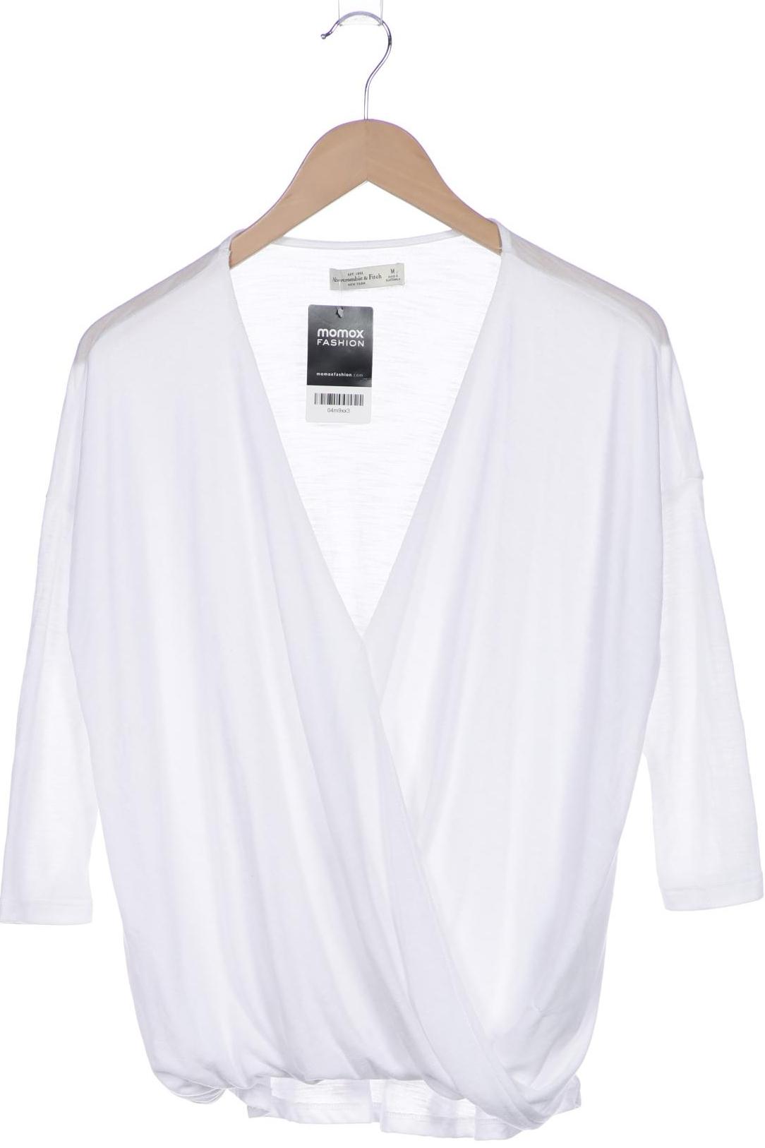 

Abercrombie & Fitch Damen Langarmshirt, weiß, Gr. 38