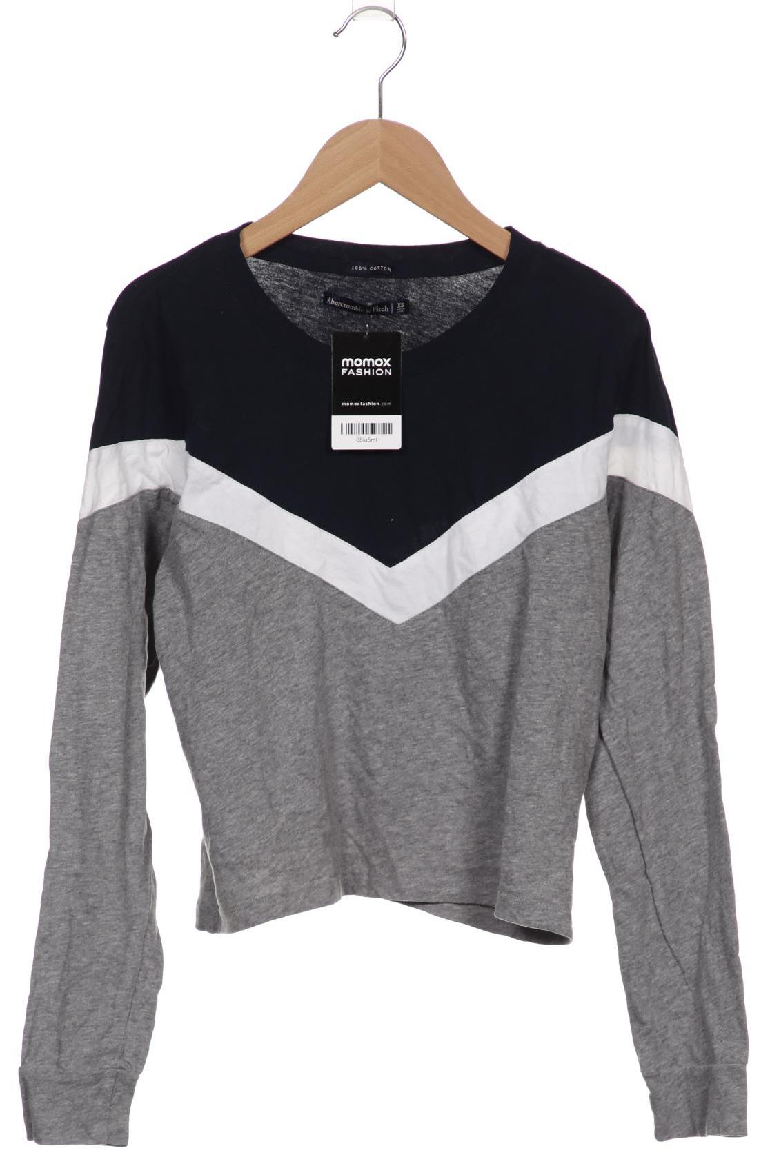 

Abercrombie & Fitch Damen Langarmshirt, grau