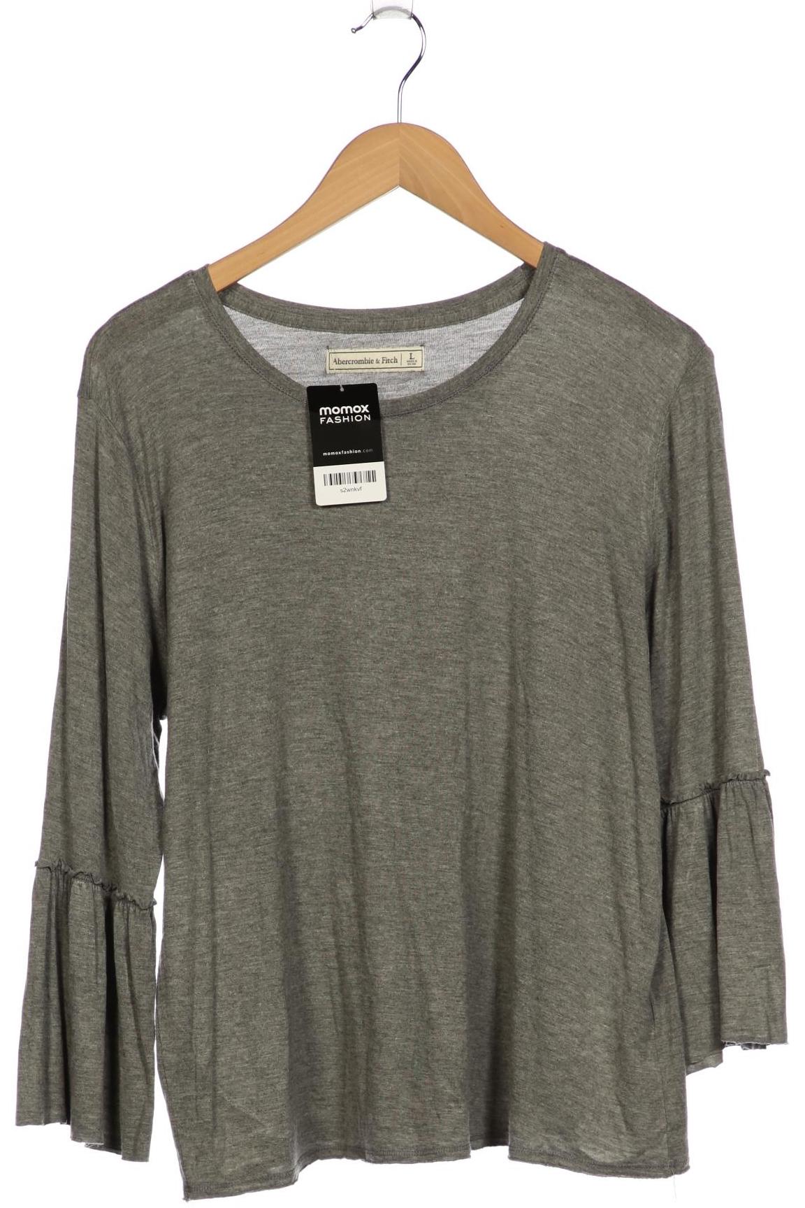 

Abercrombie & Fitch Damen Langarmshirt, grau, Gr. 42