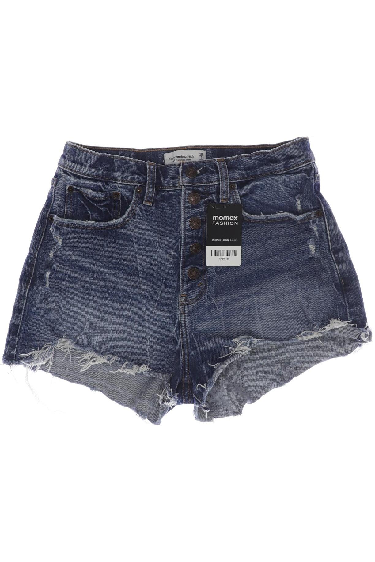

Abercrombie & Fitch Damen Shorts, blau, Gr. 28