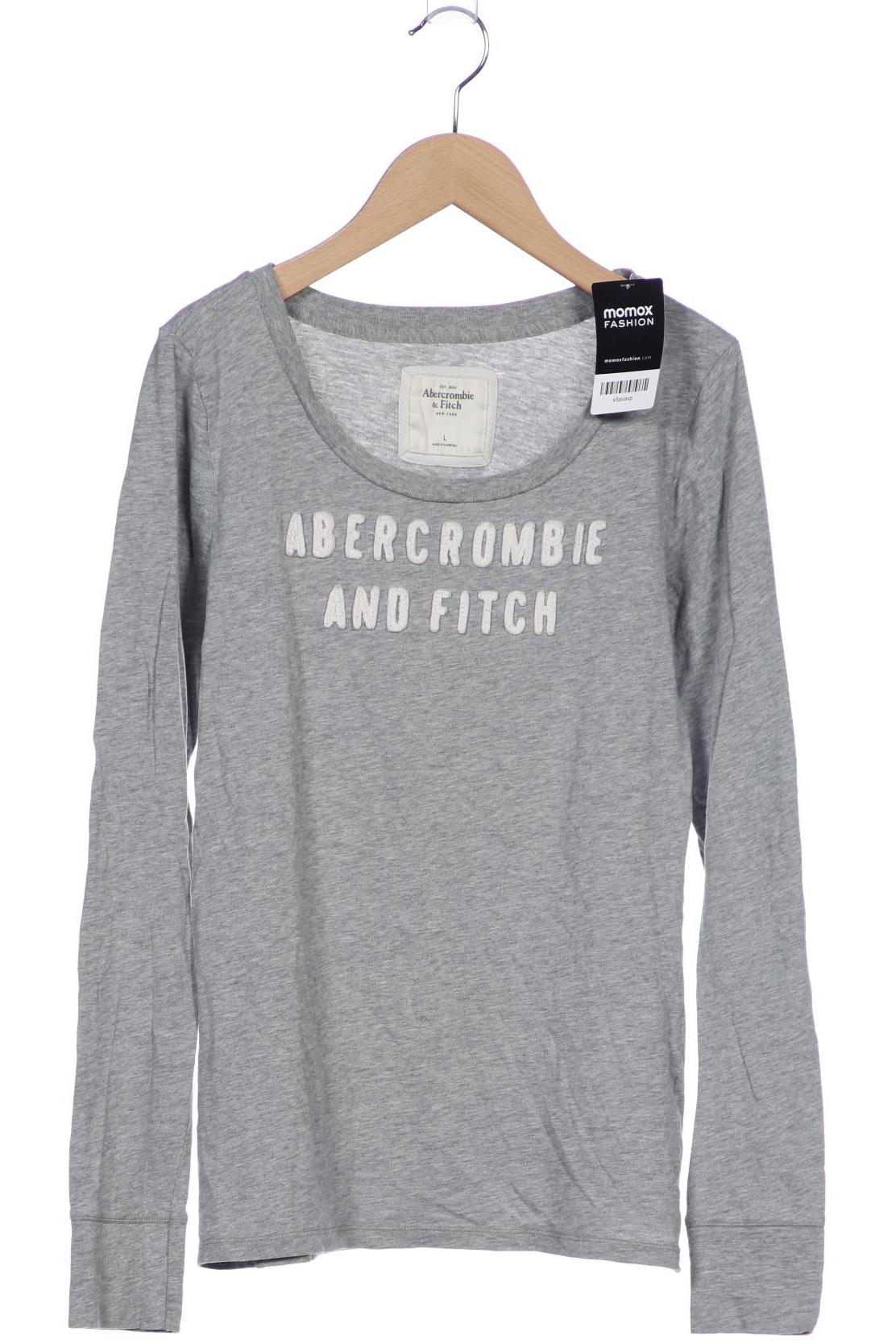 

Abercrombie & Fitch Damen Langarmshirt, grau, Gr. 42