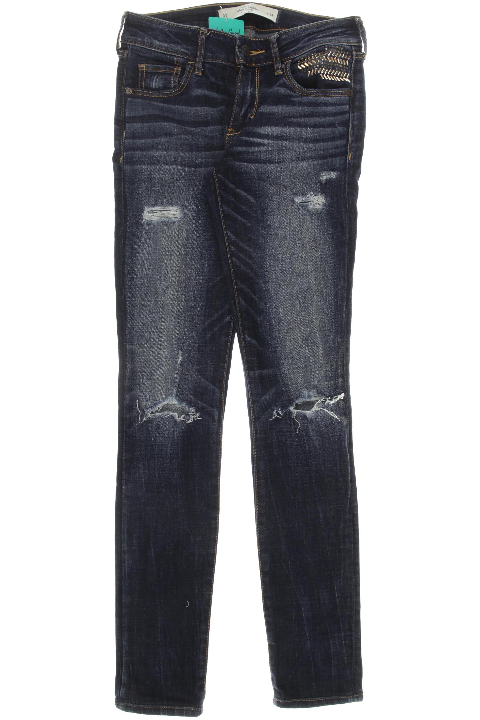 

Abercrombie & Fitch Damen Jeans, marineblau, Gr. 24
