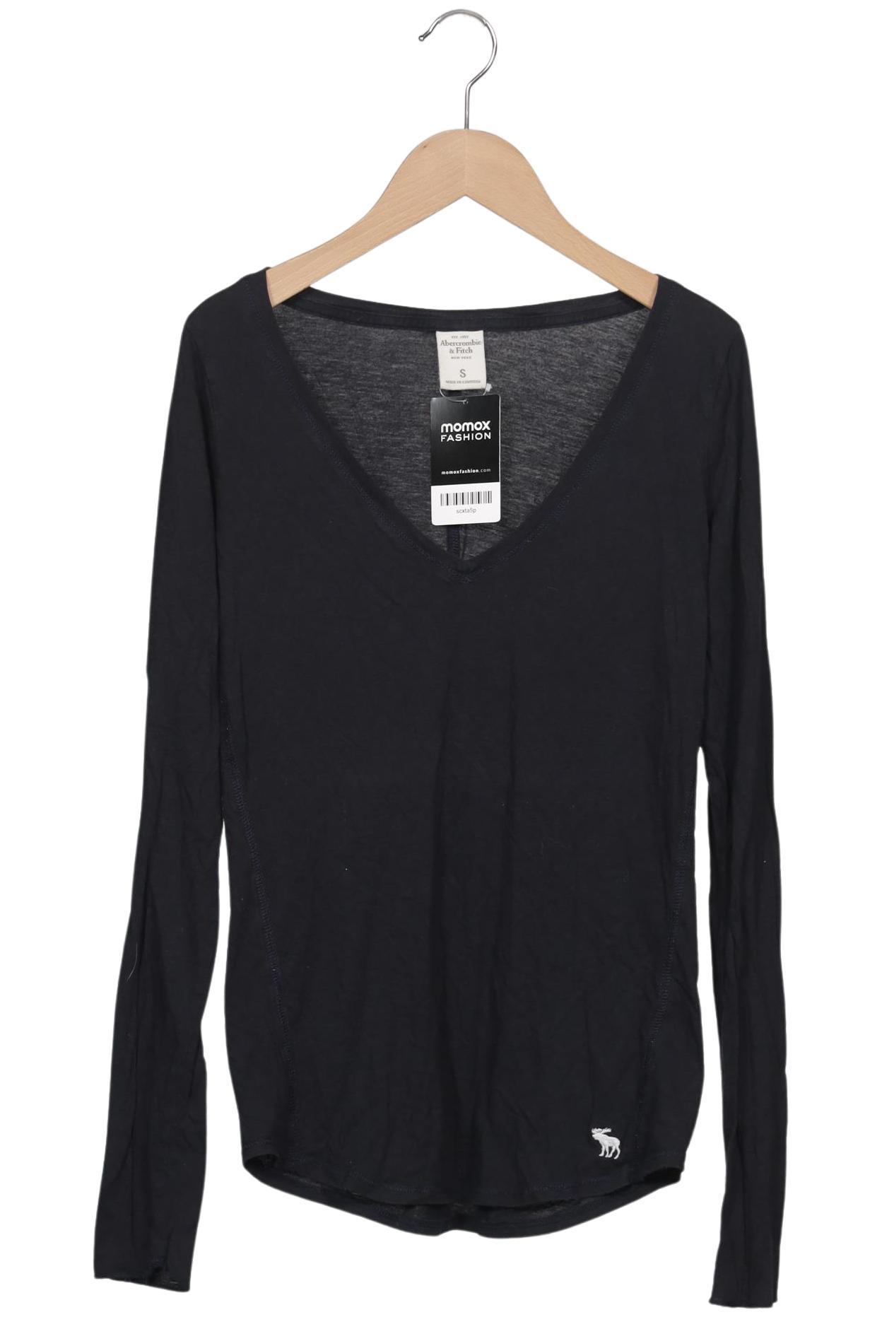 

Abercrombie & Fitch Damen Langarmshirt, marineblau, Gr. 36