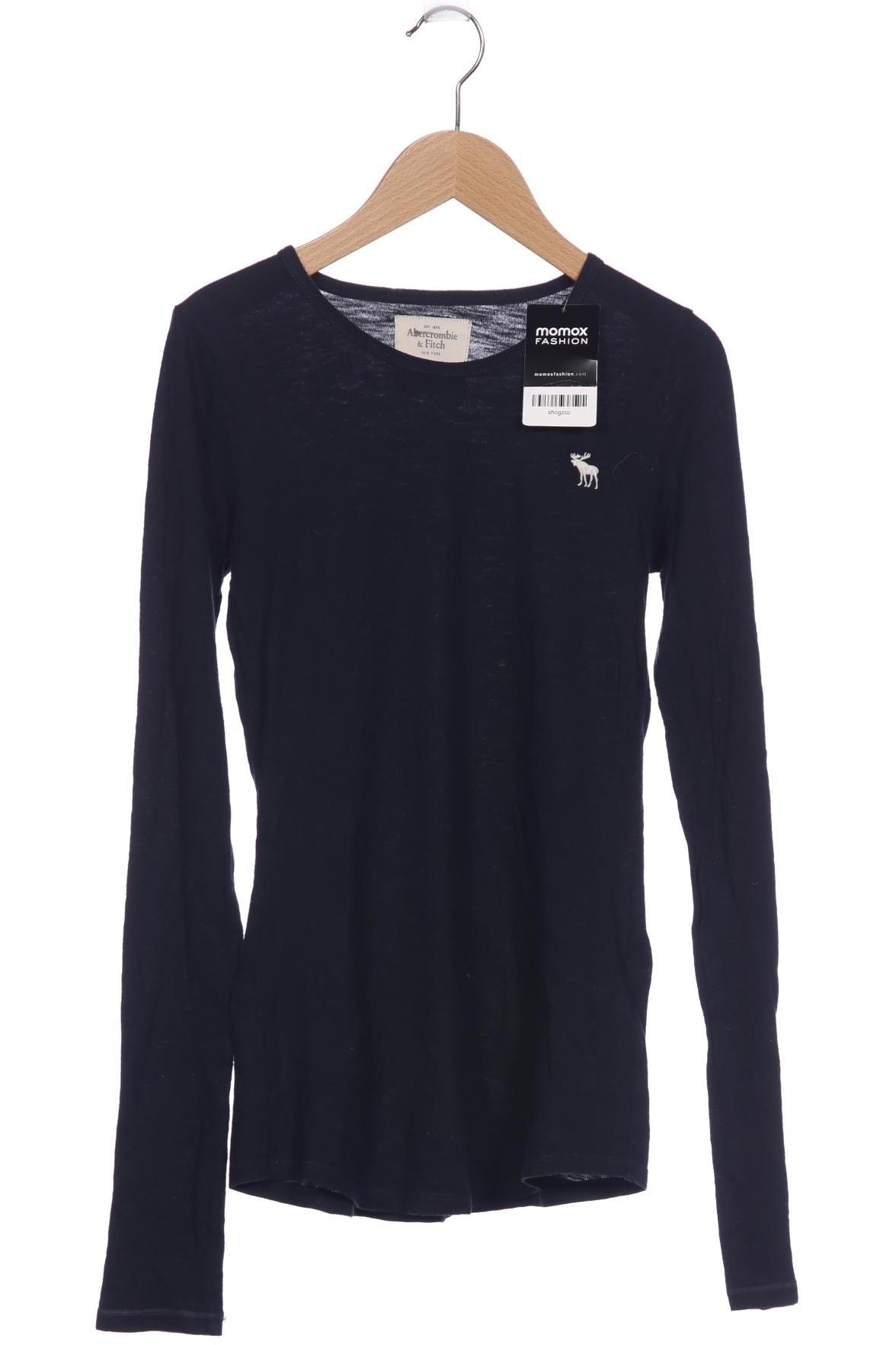 

Abercrombie & Fitch Damen Langarmshirt, marineblau, Gr. 34