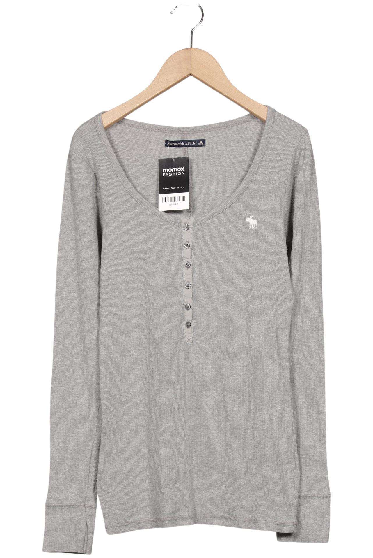 

Abercrombie & Fitch Damen Langarmshirt, grau, Gr. 38