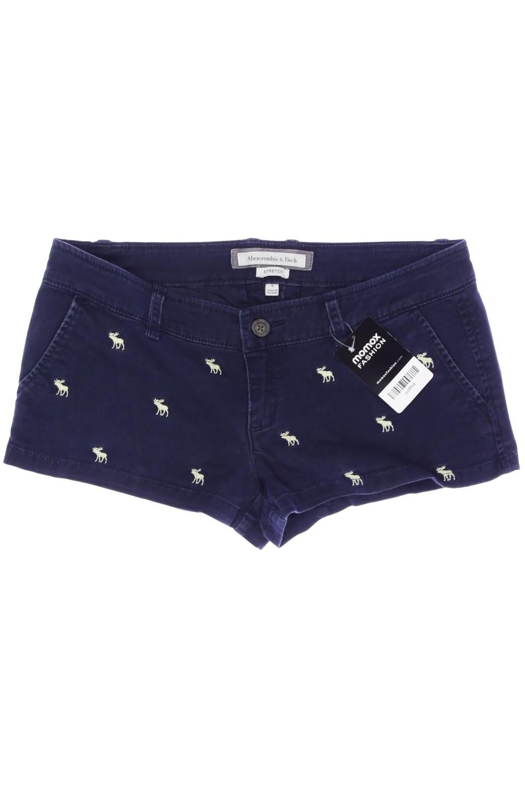 

Abercrombie & Fitch Damen Shorts, marineblau, Gr. 4