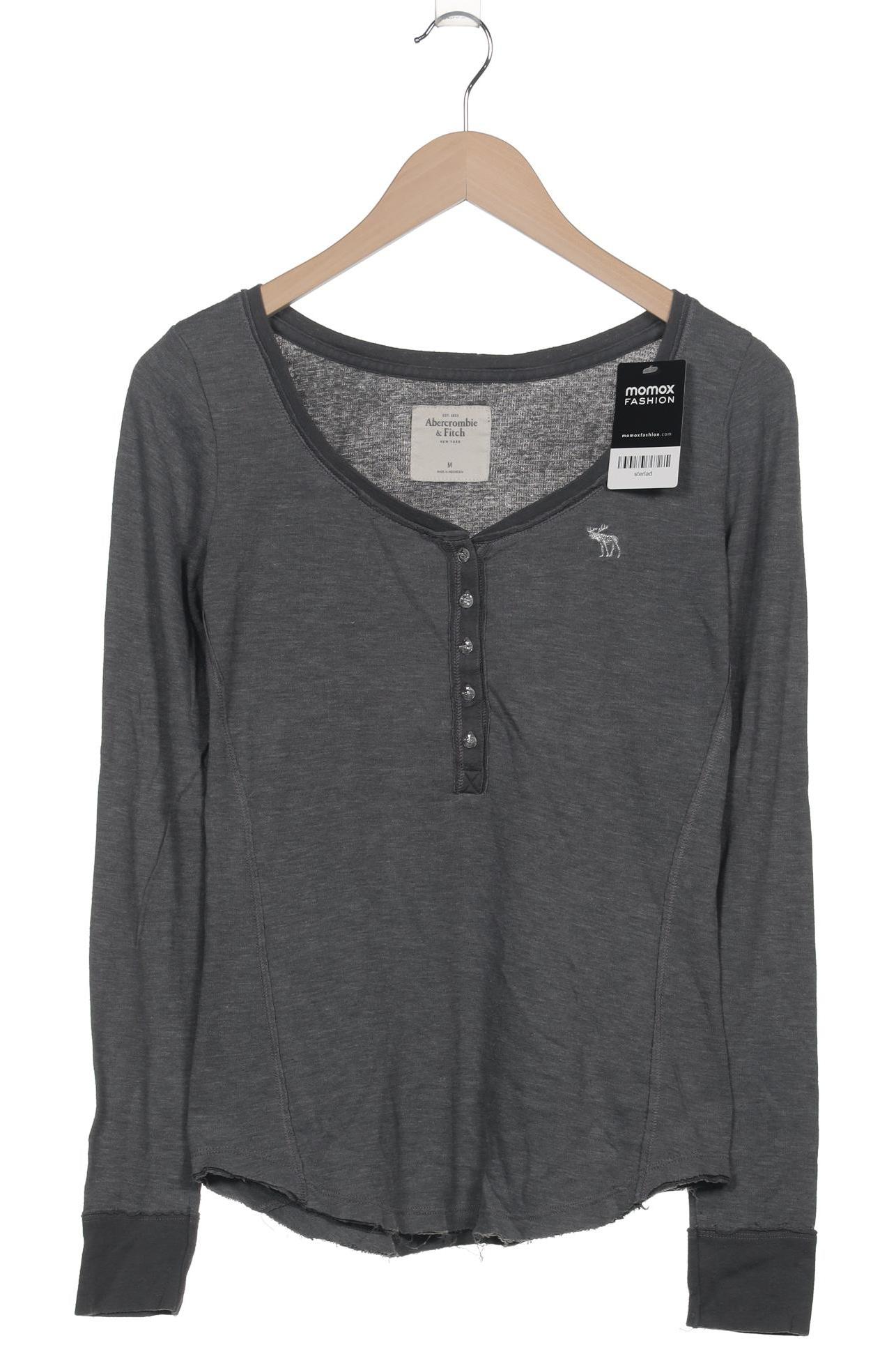 

Abercrombie & Fitch Damen Langarmshirt, grau, Gr. 38