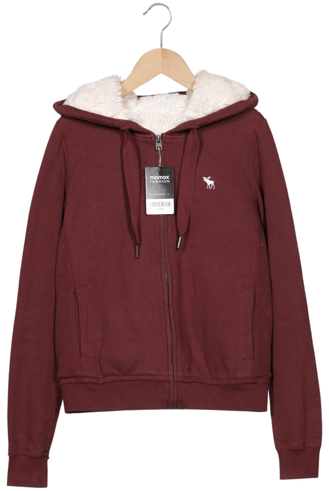 

Abercrombie & Fitch Damen Kapuzenpullover, bordeaux, Gr. 36