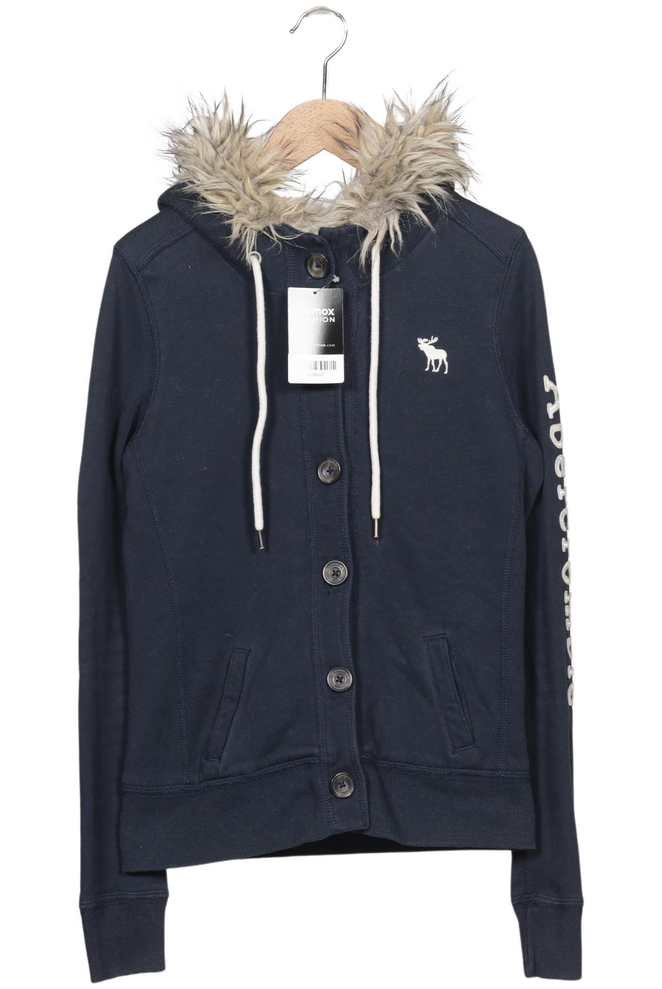 

Abercrombie & Fitch Damen Kapuzenpullover, marineblau, Gr. 36
