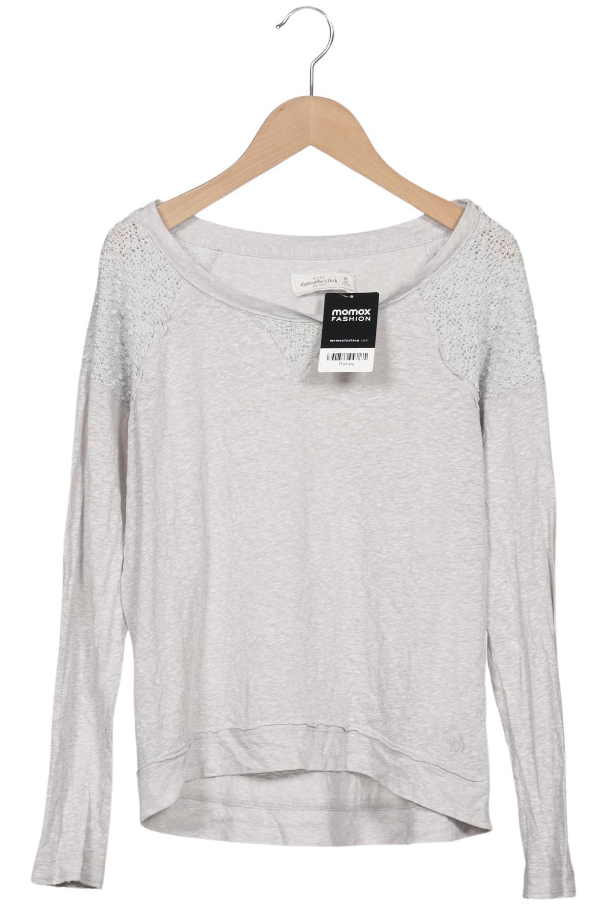 

Abercrombie & Fitch Damen Langarmshirt, grau, Gr. 38