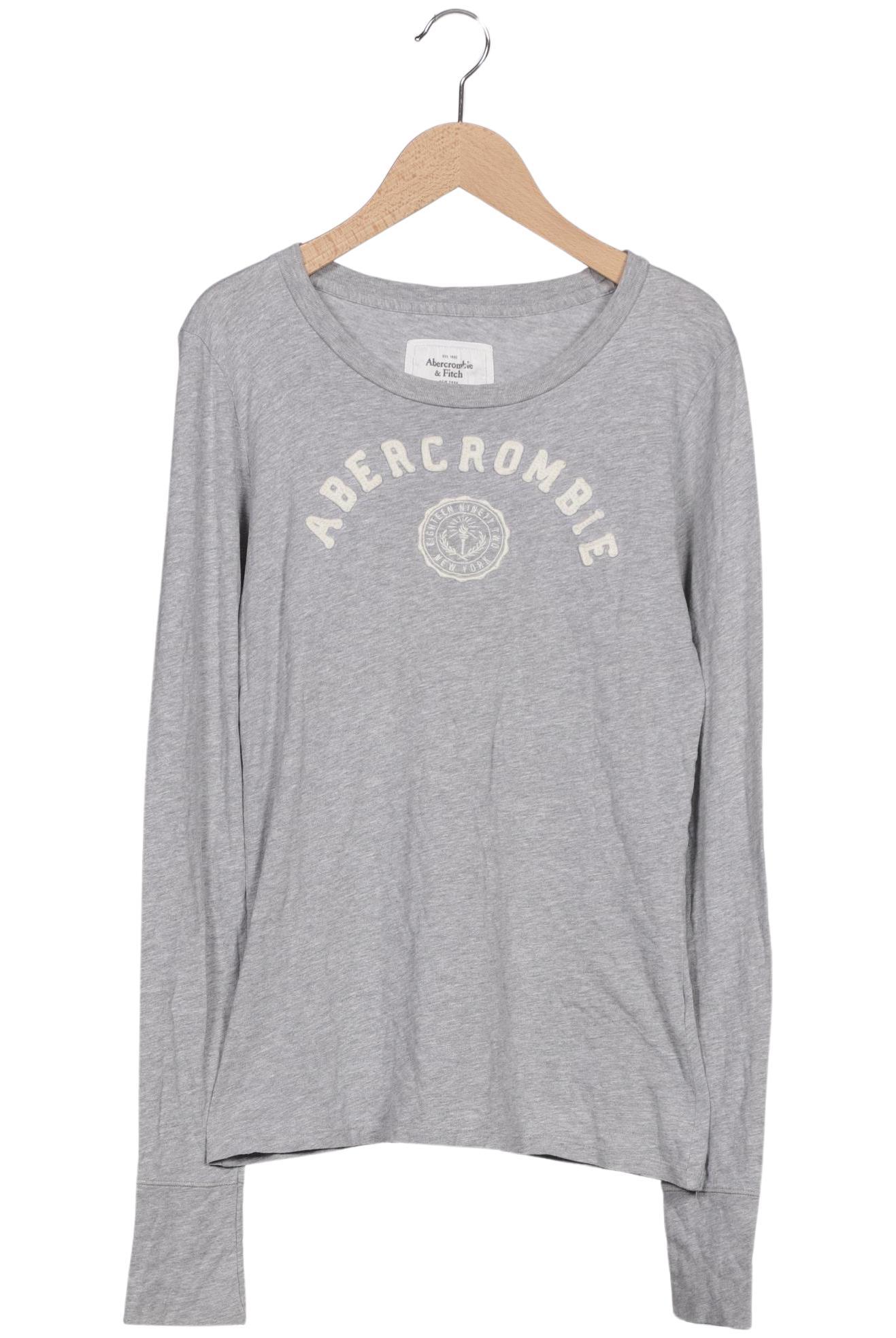 

Abercrombie & Fitch Damen Langarmshirt, grau, Gr. 42