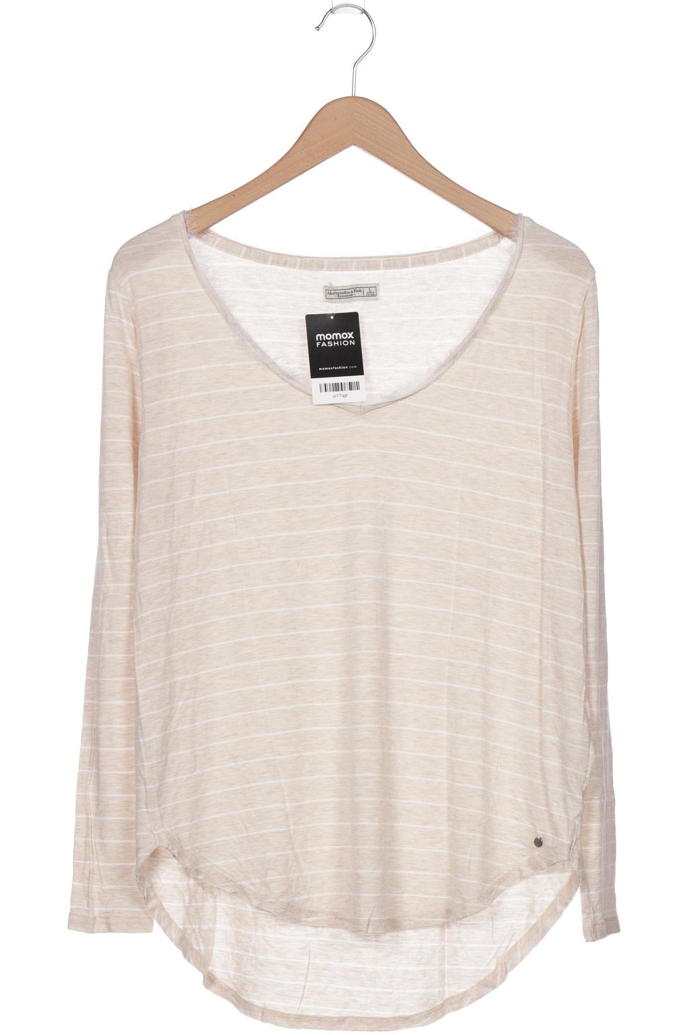 

Abercrombie & Fitch Damen Langarmshirt, beige, Gr. 42