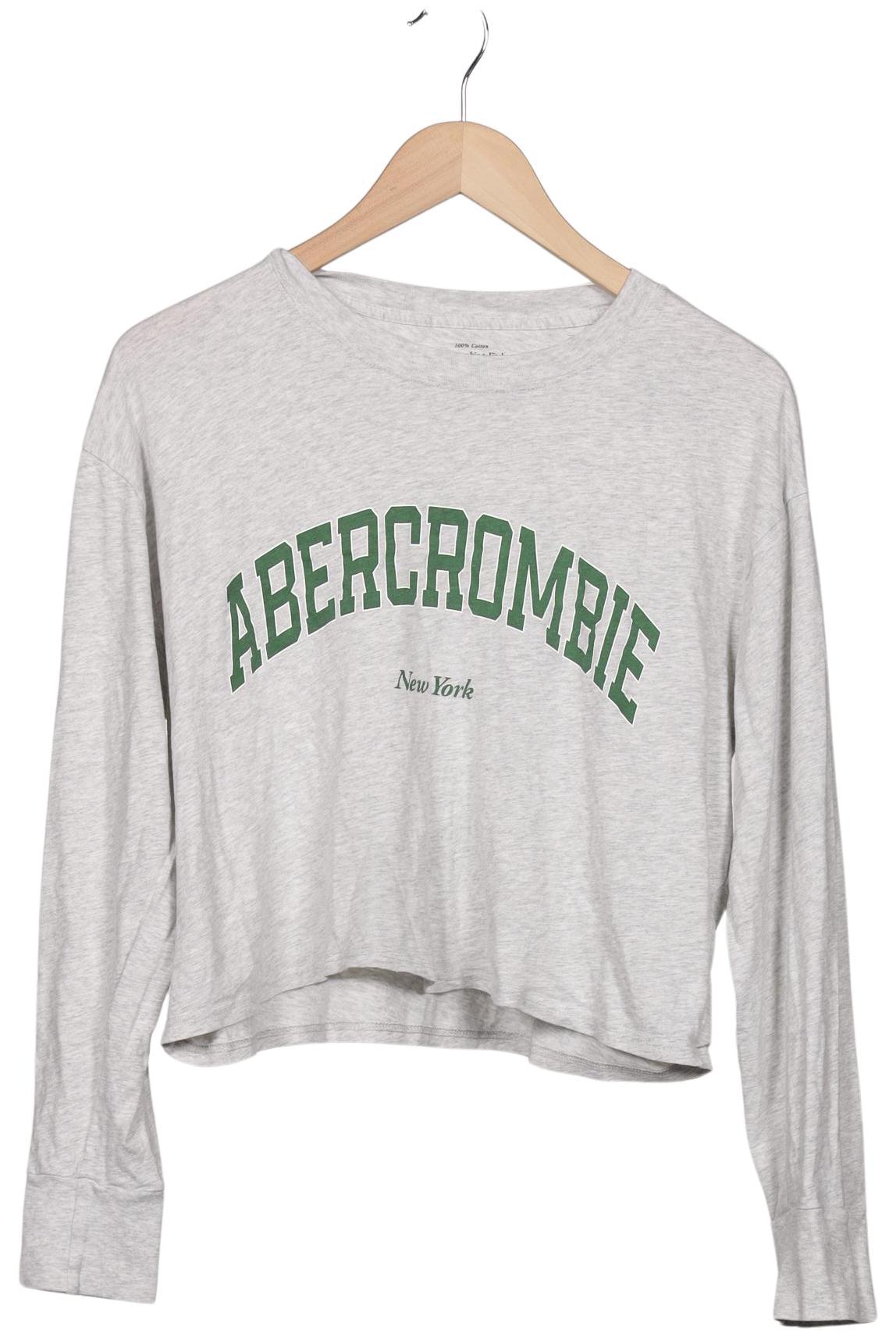 

Abercrombie & Fitch Damen Langarmshirt, grau, Gr. 38