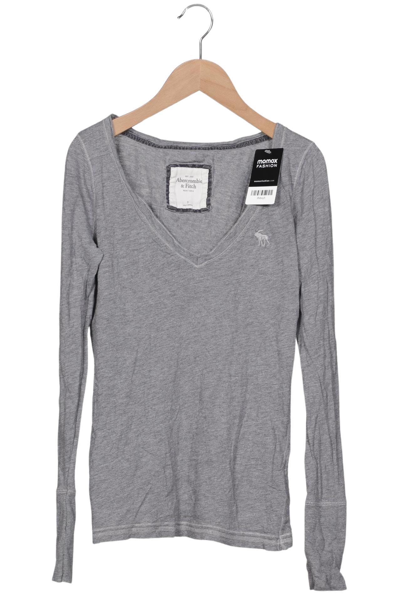 

Abercrombie & Fitch Damen Langarmshirt, grau, Gr. 36
