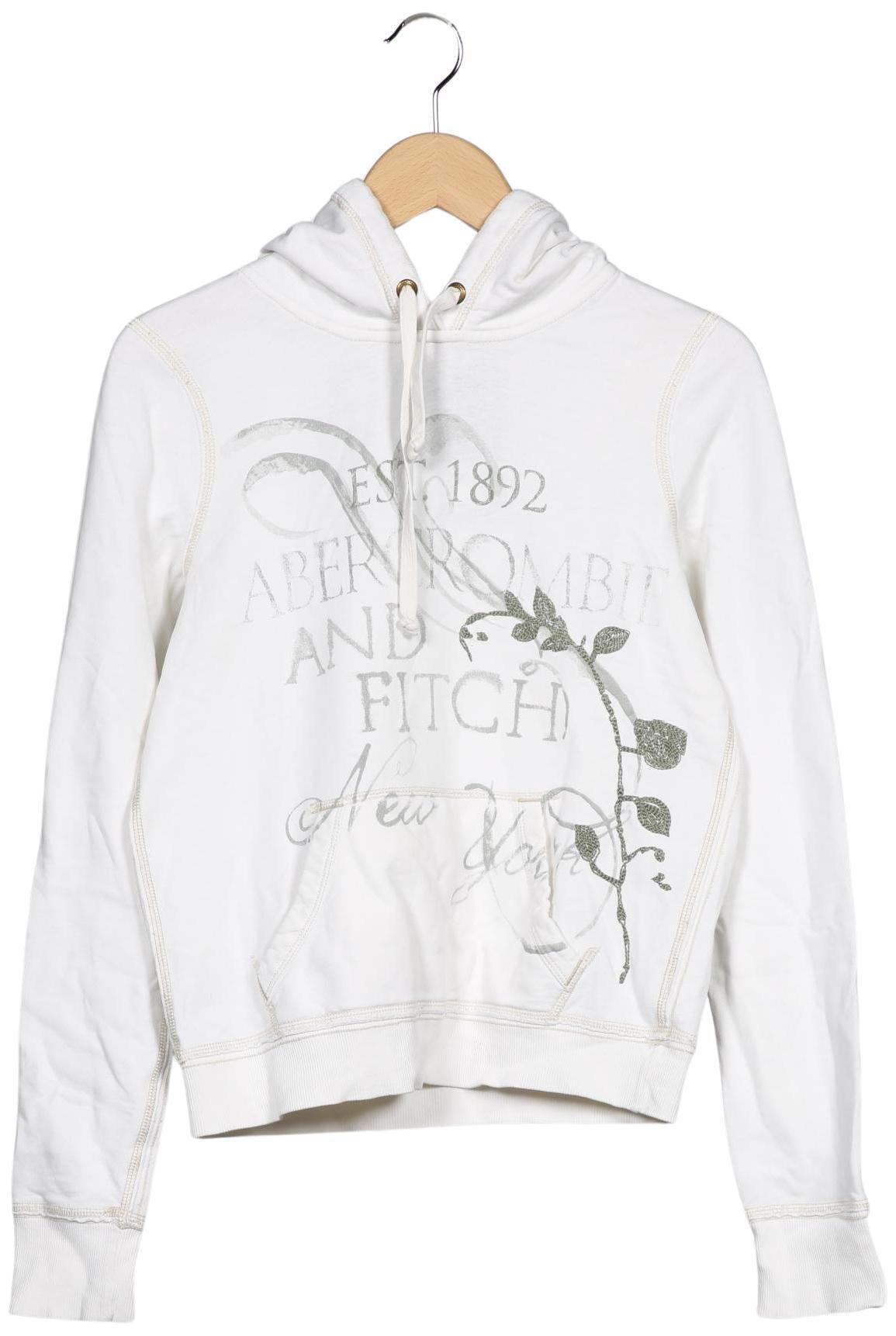 

Abercrombie & Fitch Damen Kapuzenpullover, weiß, Gr. 38