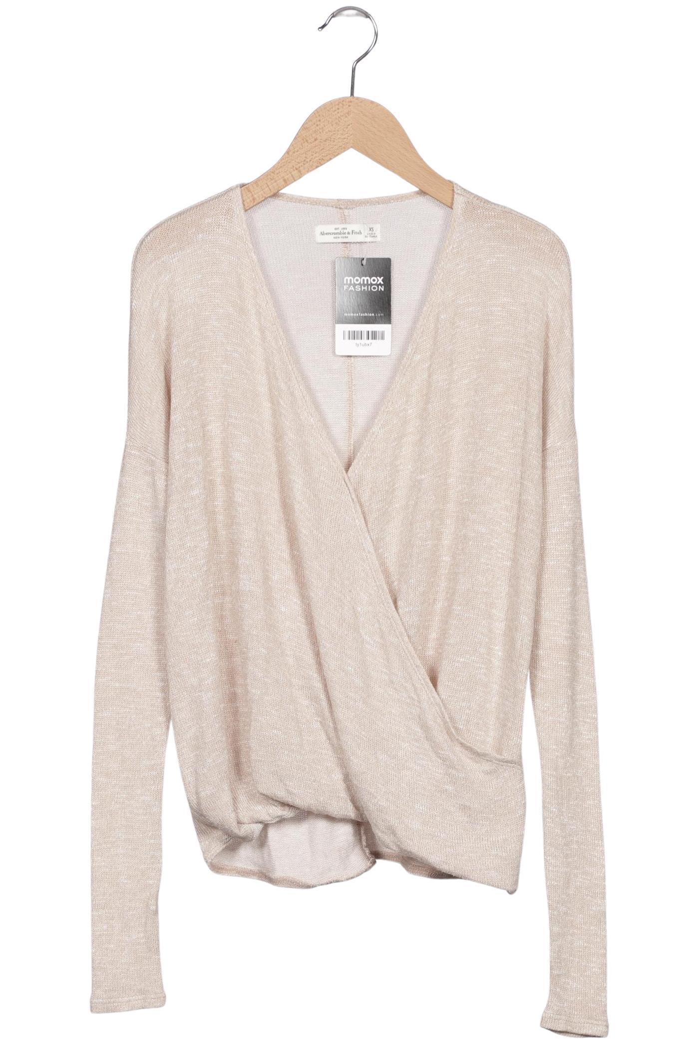 

Abercrombie & Fitch Damen Langarmshirt, beige, Gr. 34