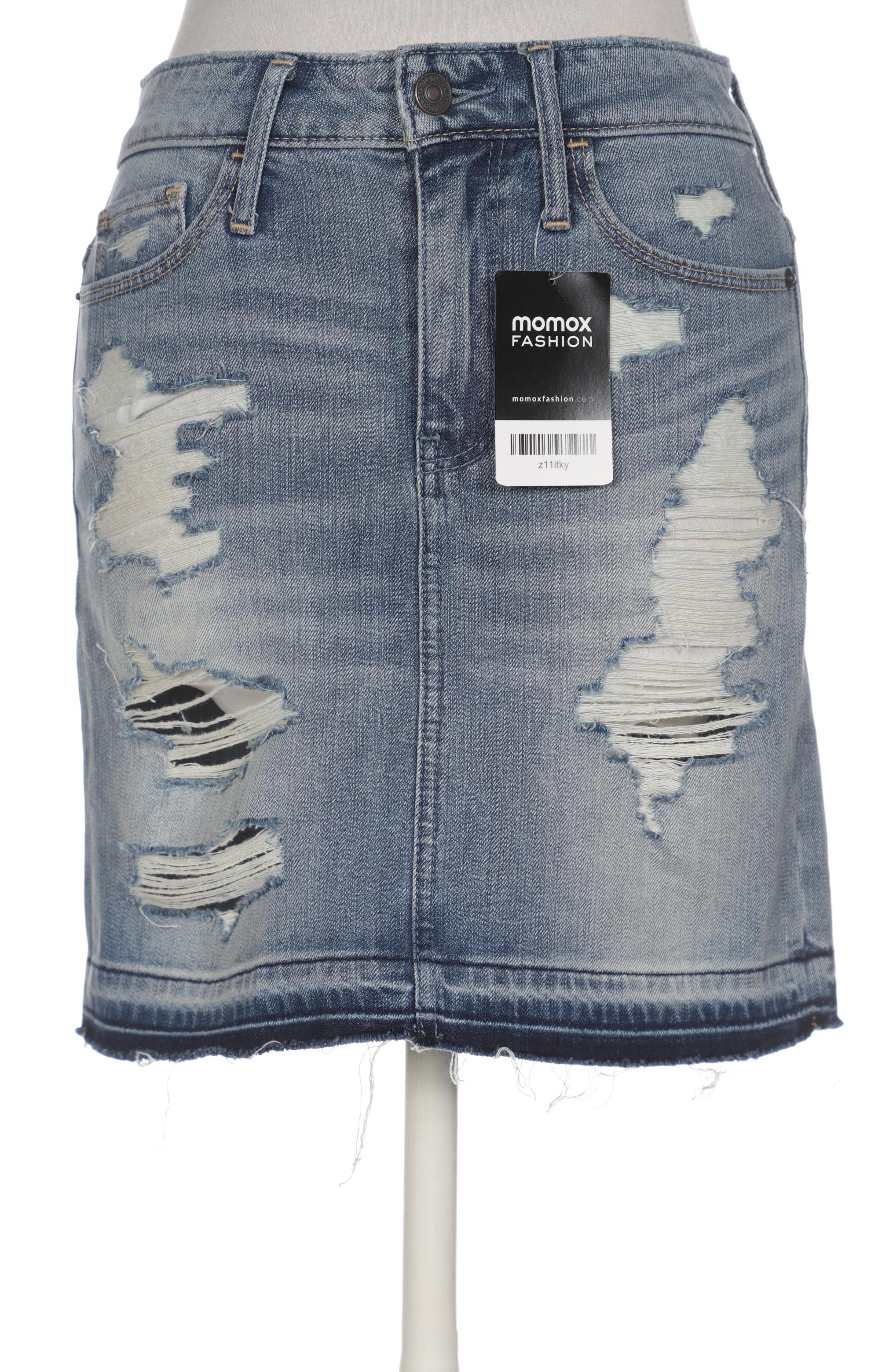 

Abercrombie & Fitch Damen Rock, blau, Gr. 25