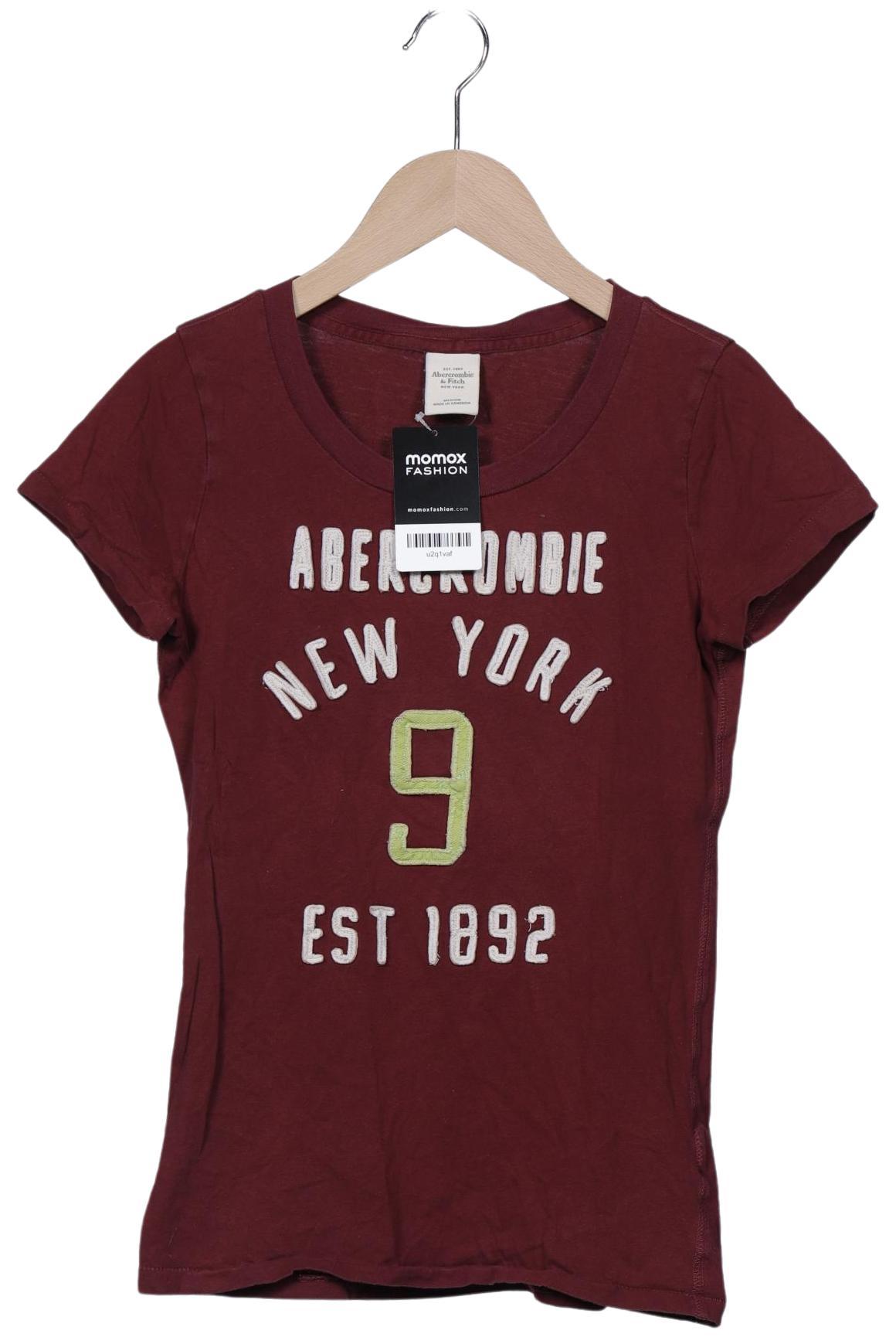 

Abercrombie & Fitch Damen T-Shirt, bordeaux, Gr. 38
